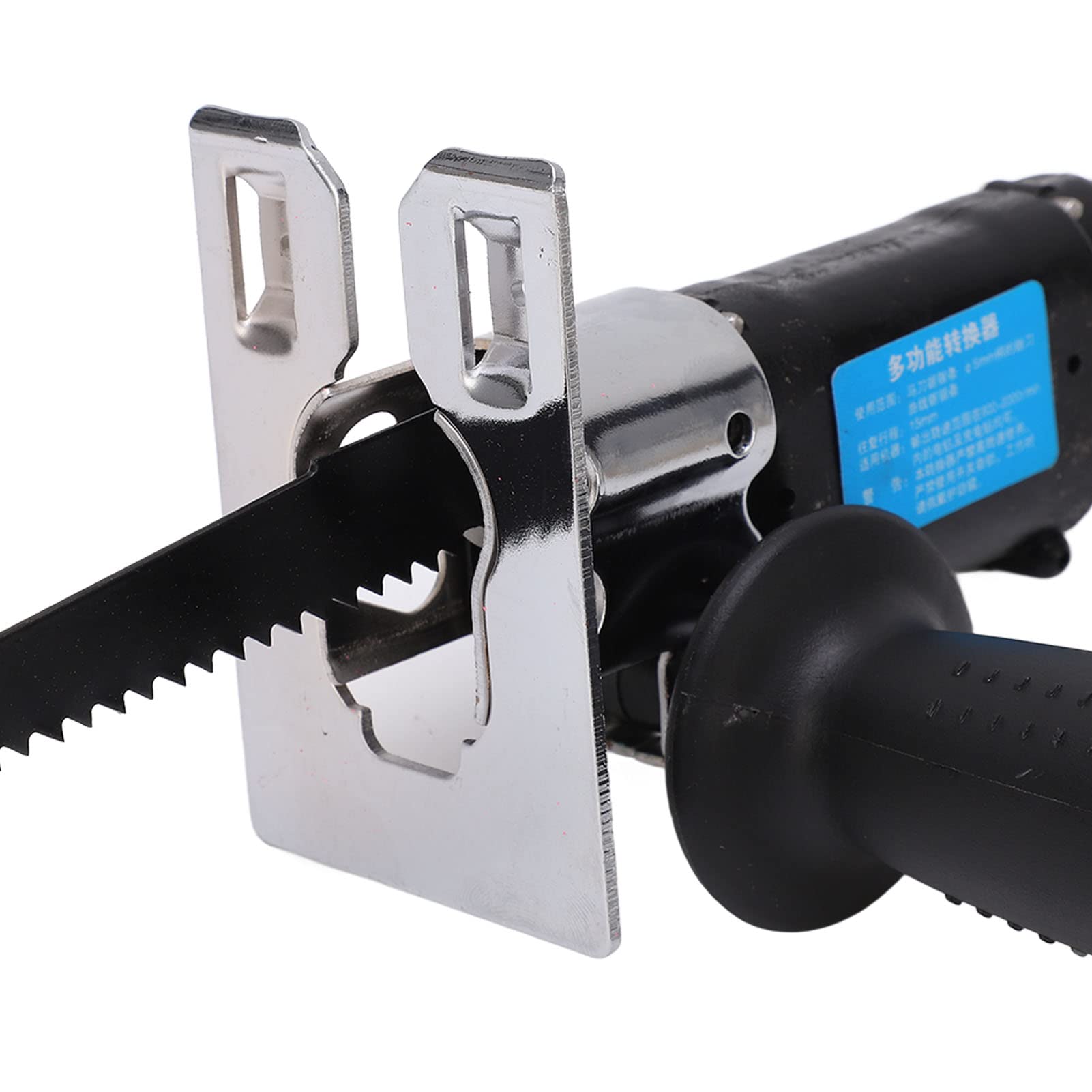 Adapter do piły szablastej i zestaw narzędzi tnących do wiertarki elektrycznej, przystawka ze stali nierdzewnej do obróbki drewna i metalu, przekształca wiertło w wyrzynarkę lub