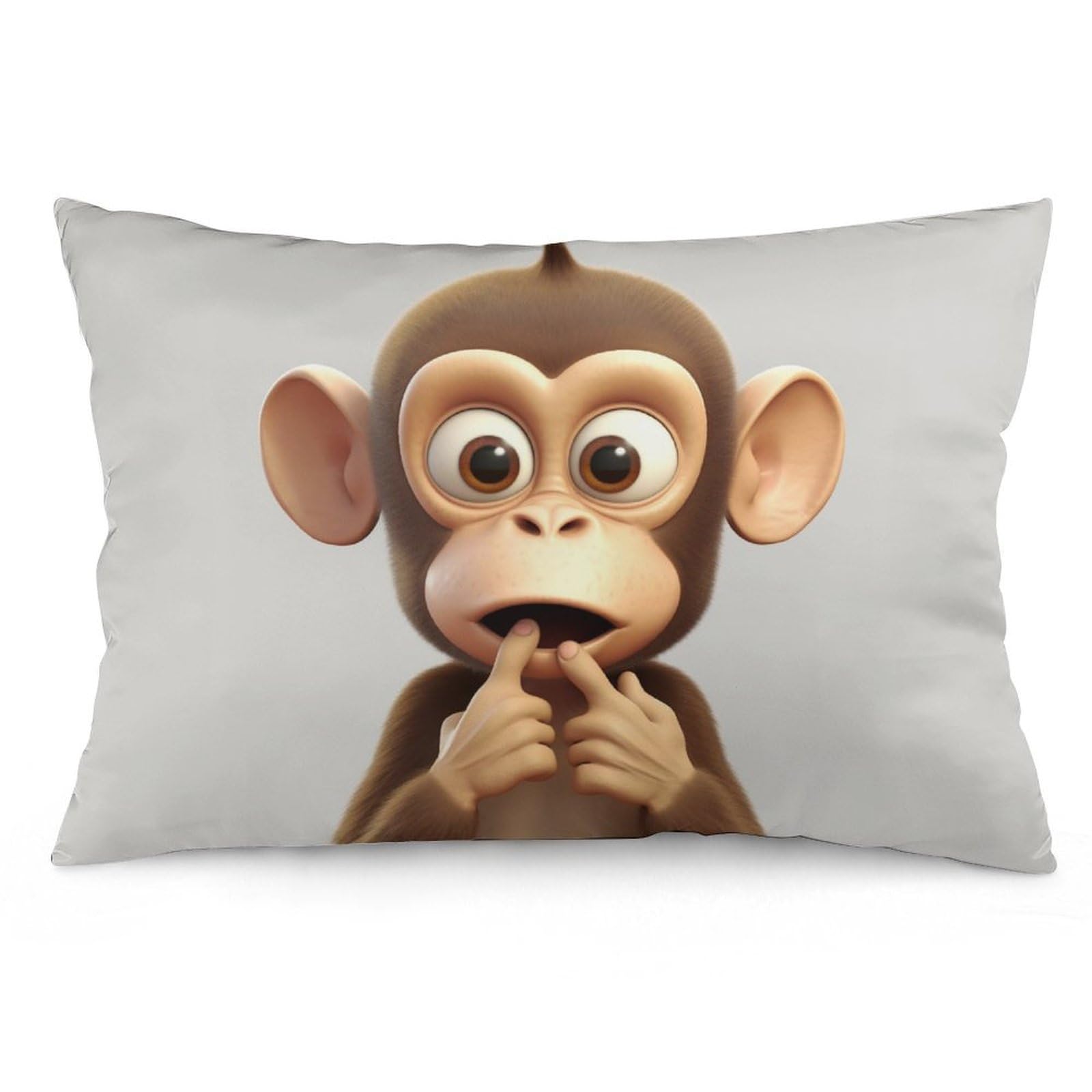 NTVOWPZO 2 Pack Decoration Throw Pillow Covers 16 "x24 Pillowcases Covers The Silent Monkey Pillowcases Modern Farmhouse Home Decor Sofa Cushions Covers for Couch Bed Living Room