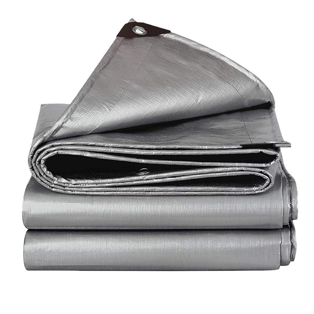 RajoNN Lona Impermeable Resistente, Cubierta de Lona para Tienda de campaña de Polietileno con Refugio para Tienda de campaña, Lona para Acampar, Cubiertas para la Lluvia al Aire Libre, paños
