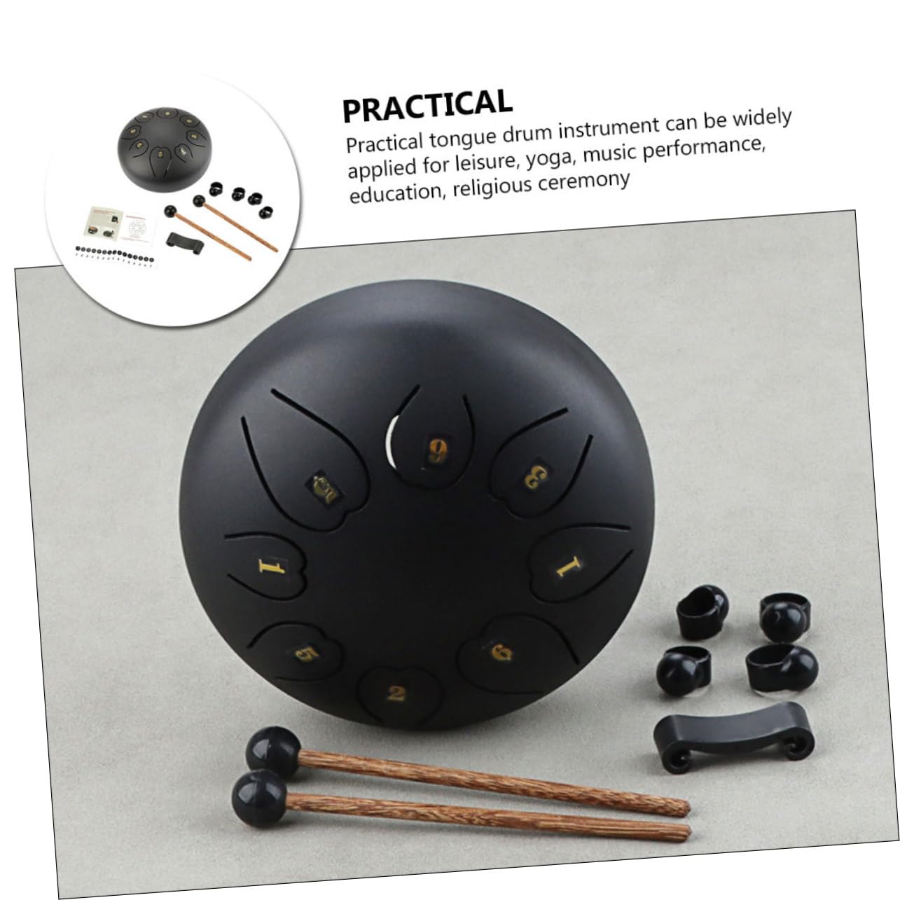 SUPVOX Instrumento de Lengüeta Etéreo de Mano Portátil para Principiantes Instrumento de Percusión para Amantes Música para Escenarios Caseros Ocio