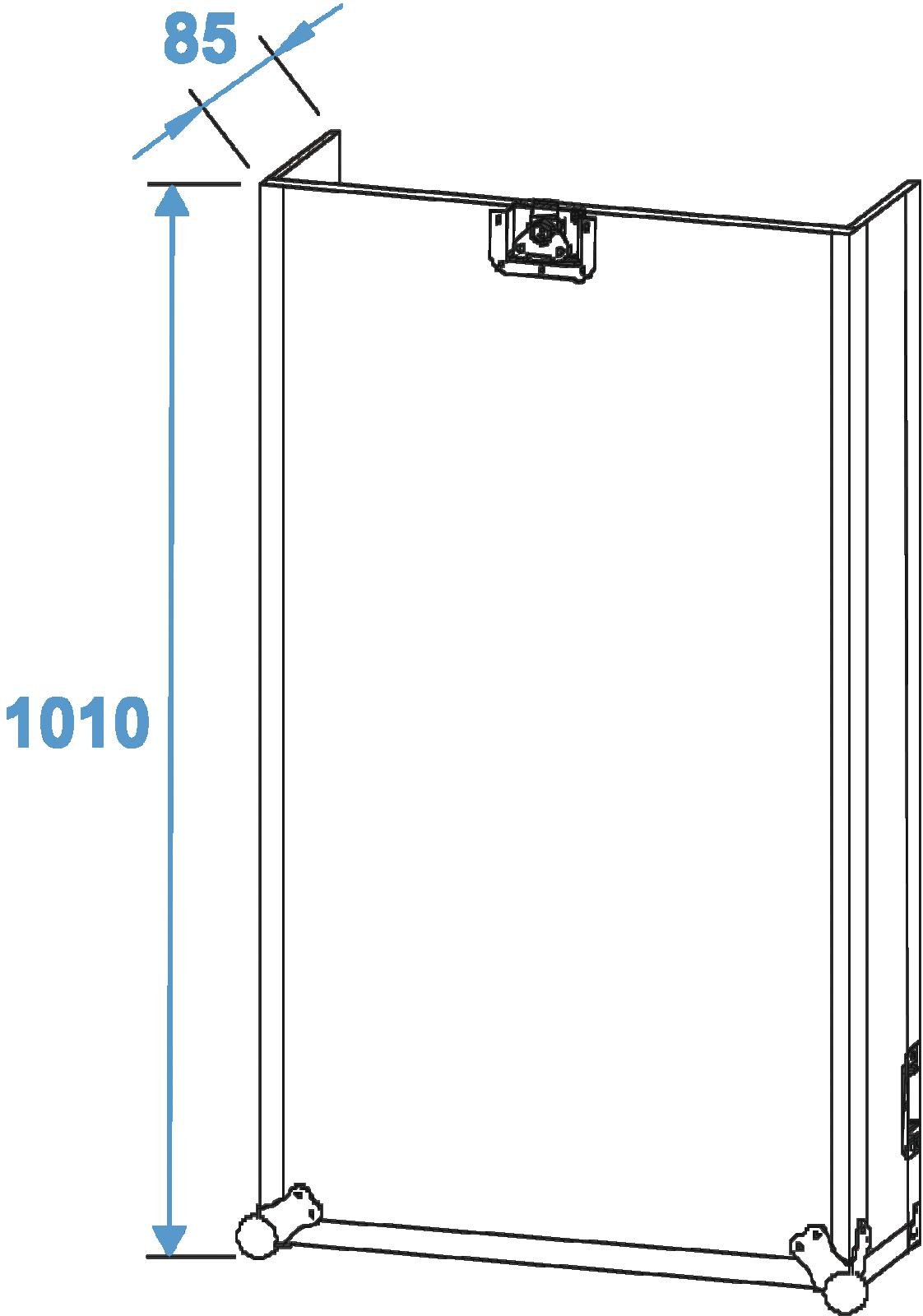 ROADINGER Spezial-Kombi-Case Profi, 20HE mit Rollen | Flightcase mit Rollen