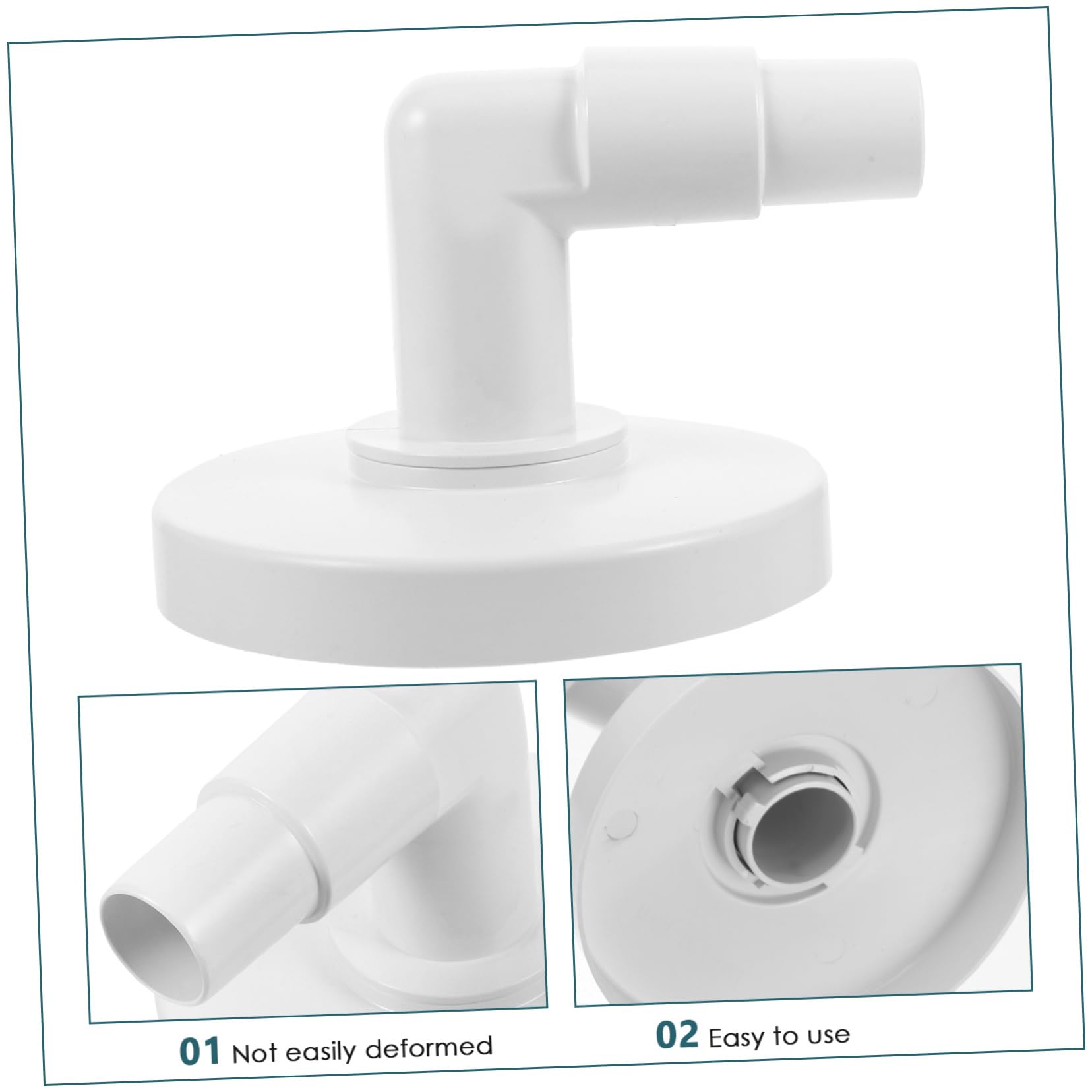 POPETPOP 4 Piezas Skimmer de Piscina Adaptador de Manguera desnatadora Reemplazo del Adaptador de la Placa del Skimmer. Adaptador de Codo de Manguera de Skimmer Manguera de vacío