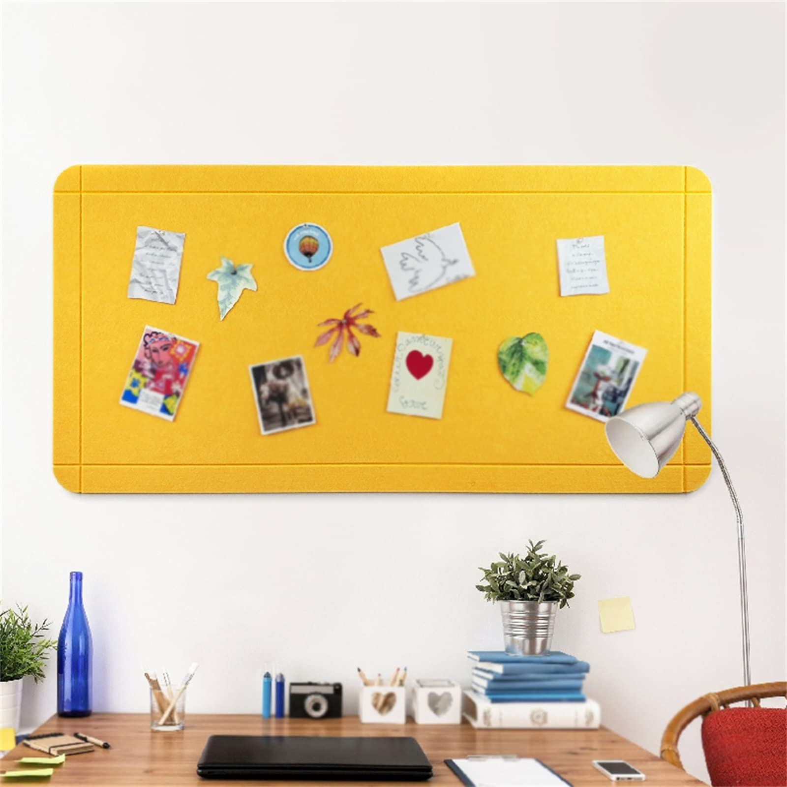 Panneaux acoustiques rembourrés et insonorisants pour maison, bureau, studio, salle de classe - Décoration murale en feutre épais et durable - 120 x 60 cm - Couleur #14