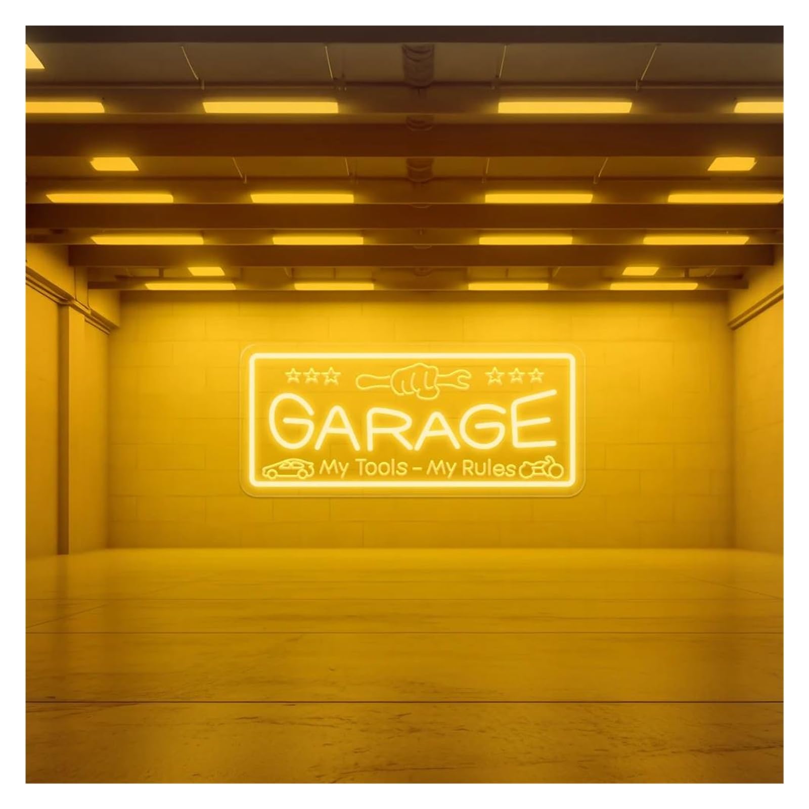 XENITE Luces Art Decoration Christmas Letrero De Neón Garage Para Decoración De Pared Luz LED Para Taller De Reparación De Automóviles Taller De Reparación De Automóviles 40cmx17.8cm