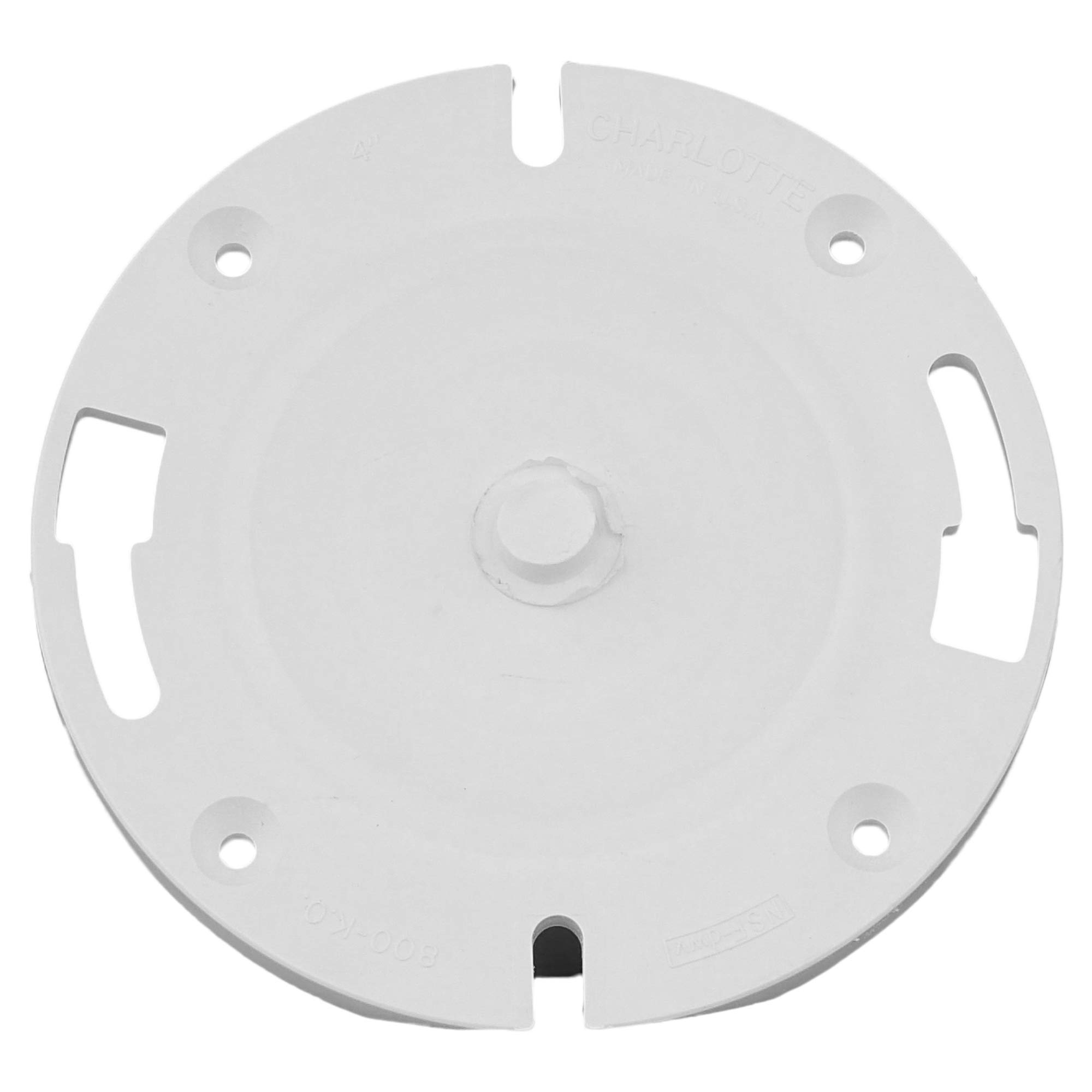 CHARLOTTE PIPE 4 x 4 DWV Closet Flange W/Knock Out HUB DWV (Drain, Waste and Vent) (1 Unit Piece)