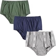 Washable Post Surgery Briefs for Women 3 Pack, Reusable Tear-Away Incontinence Underwear for Patients/Disabled/Elderly