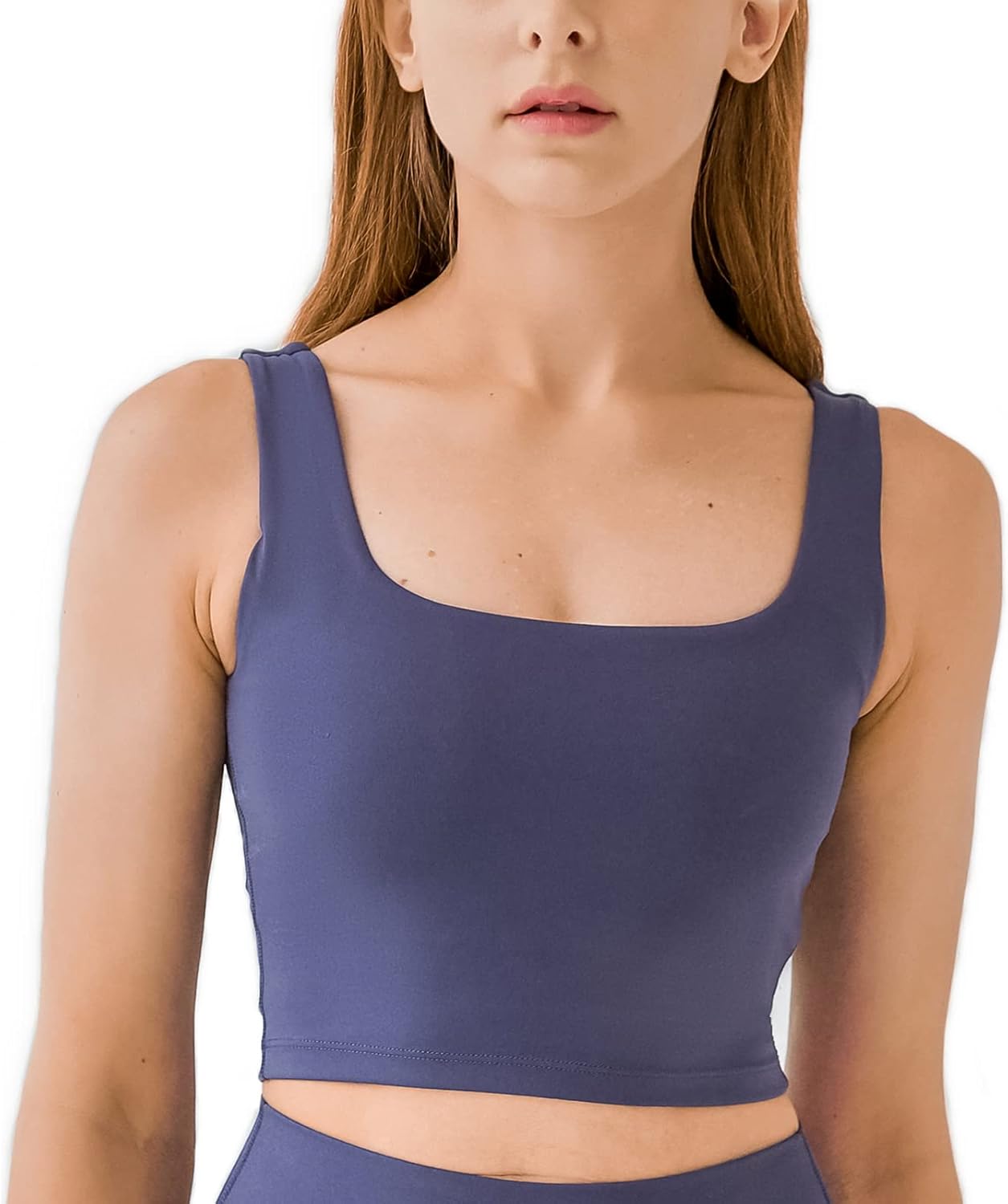 Sports Bras for Women Removable Padded Seamless Workout Running Yoga Tank Top