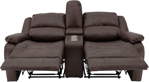 Miniatura 96 de RecPro Charles Collection sofá doble de 67 pulgadas con respaldo reclinable para caravana o cámper, mueble, sillón doble