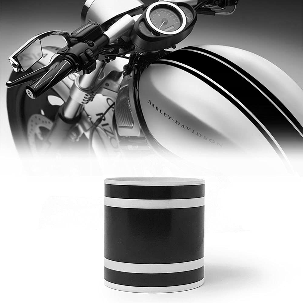 Stripes Bike R Triple for Motorcycle, Black, 8 cm x 2 mt