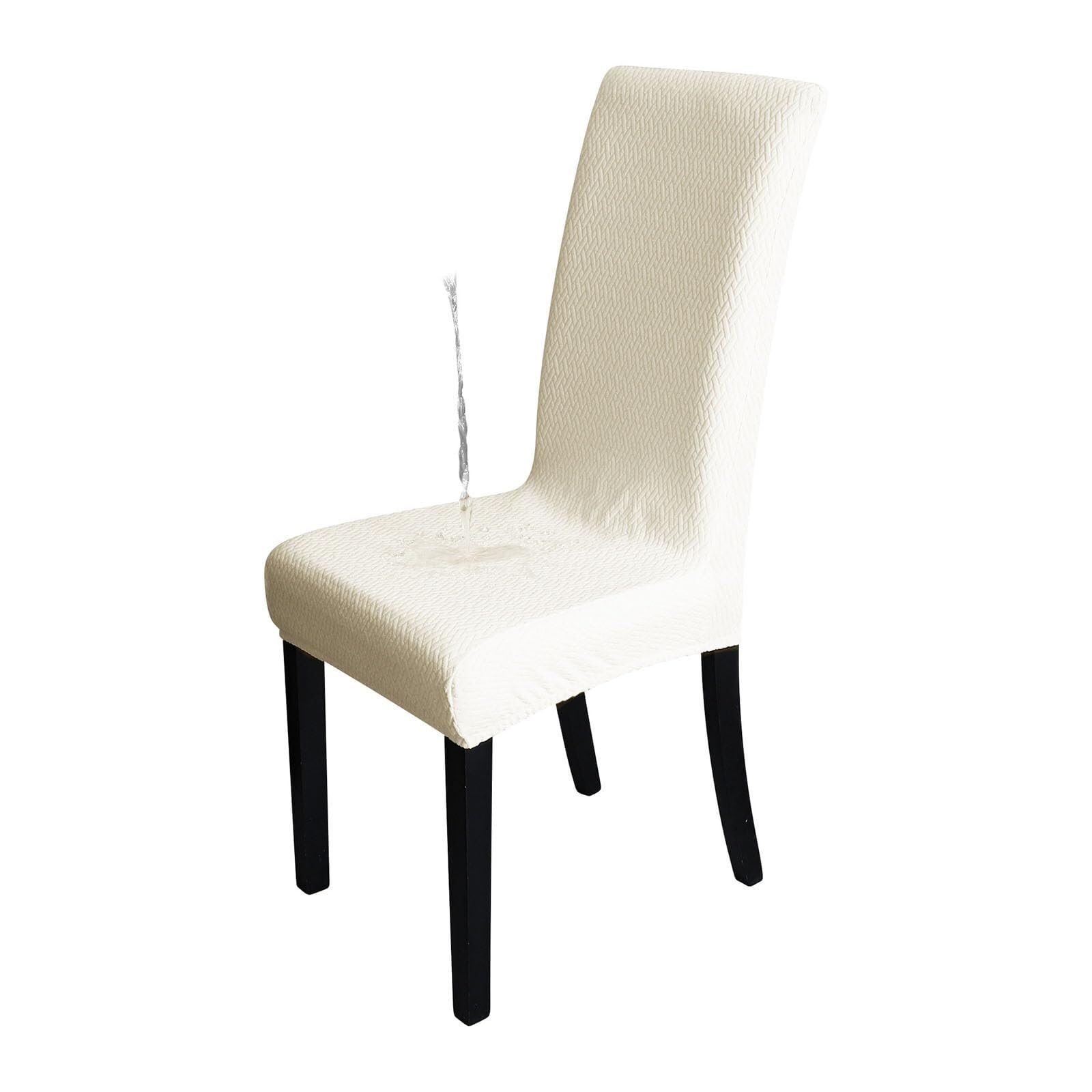 NMVAWIPT Waterproof Stretch Dining Chair Covers, Removable Washable Elastic Slipcovers, Ideal For Restaurant, Hotel, Ceremony(7#,4pcs)