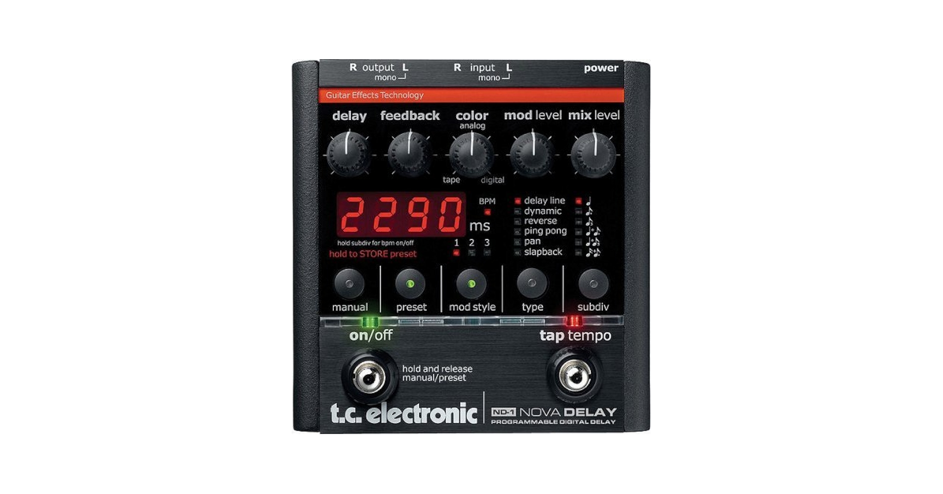 ギター TC Electronic ND-1 Nova Delay TC Electronic | Product | ND-1 NOVA DELAY
