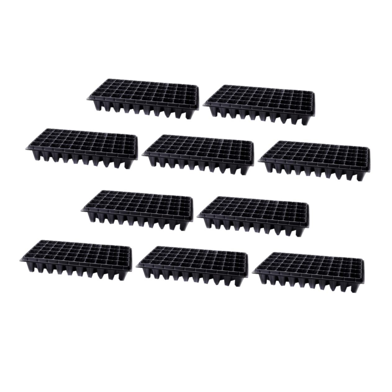 10piezas Bandeja De Plántulas De Germinación para Plantas De Hortalizas De Celdas De Bandeja De Jardín para De Plantas y De Semillas