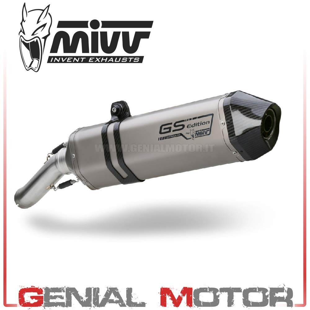B.002.LGS Mivv Exhaust Muffler Speed Edge Titanium With Carbon Cap R 1200 Gs 2007 07