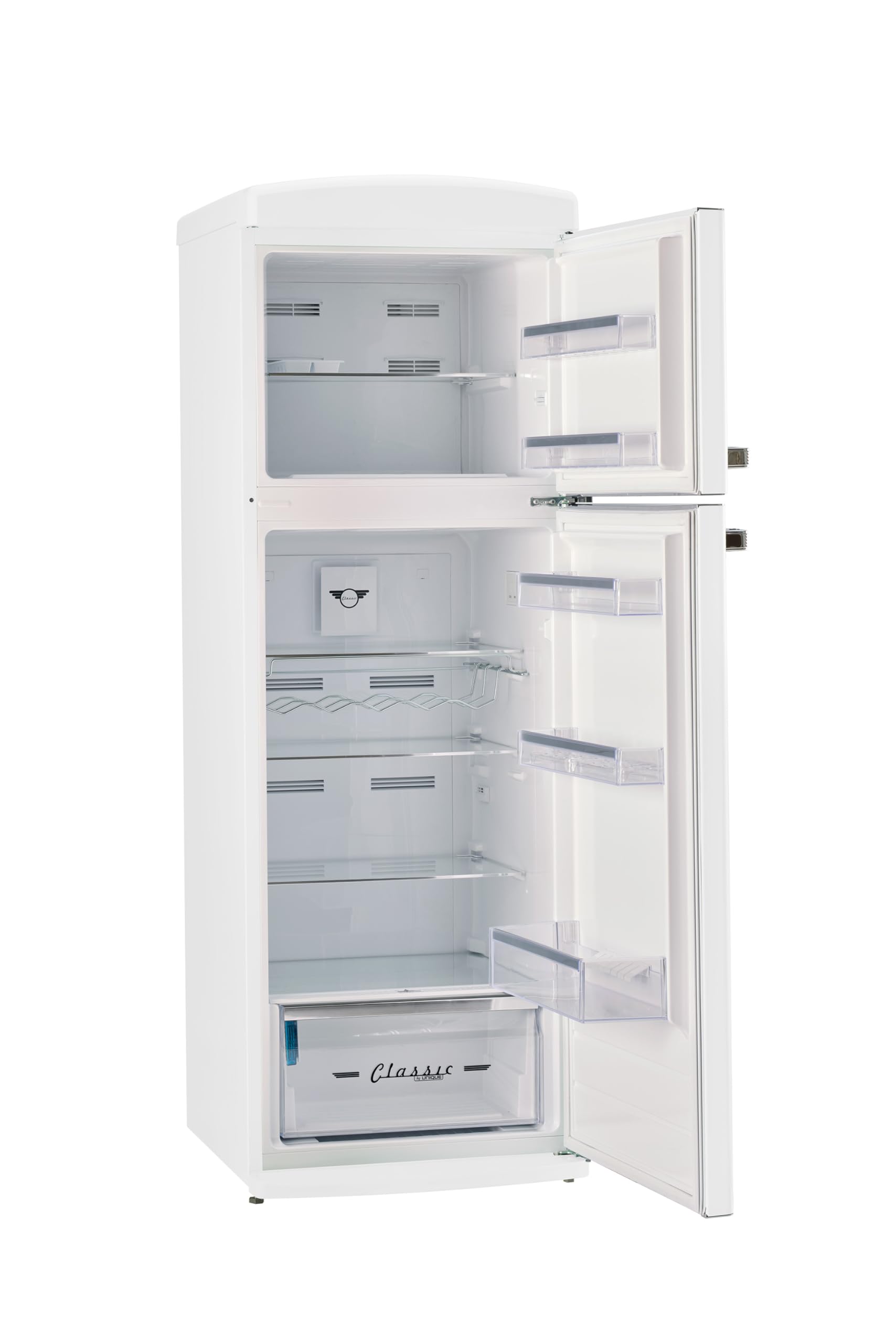 Unique Appliances Classic Retro 11 cu.ft. Top Freezer Refrigerator - Marshmallow White on Fridge.com