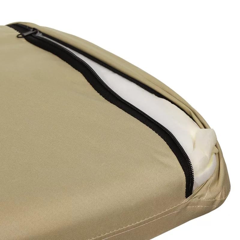 Orangemarine Siège inclinable autoportant Kactus Bleu – Dossier réglable 6 Positions – Assise rembourrée Haute densité – Chaise de Sol Pliable Camping, Plage, Bateau, Jardin (Beige)