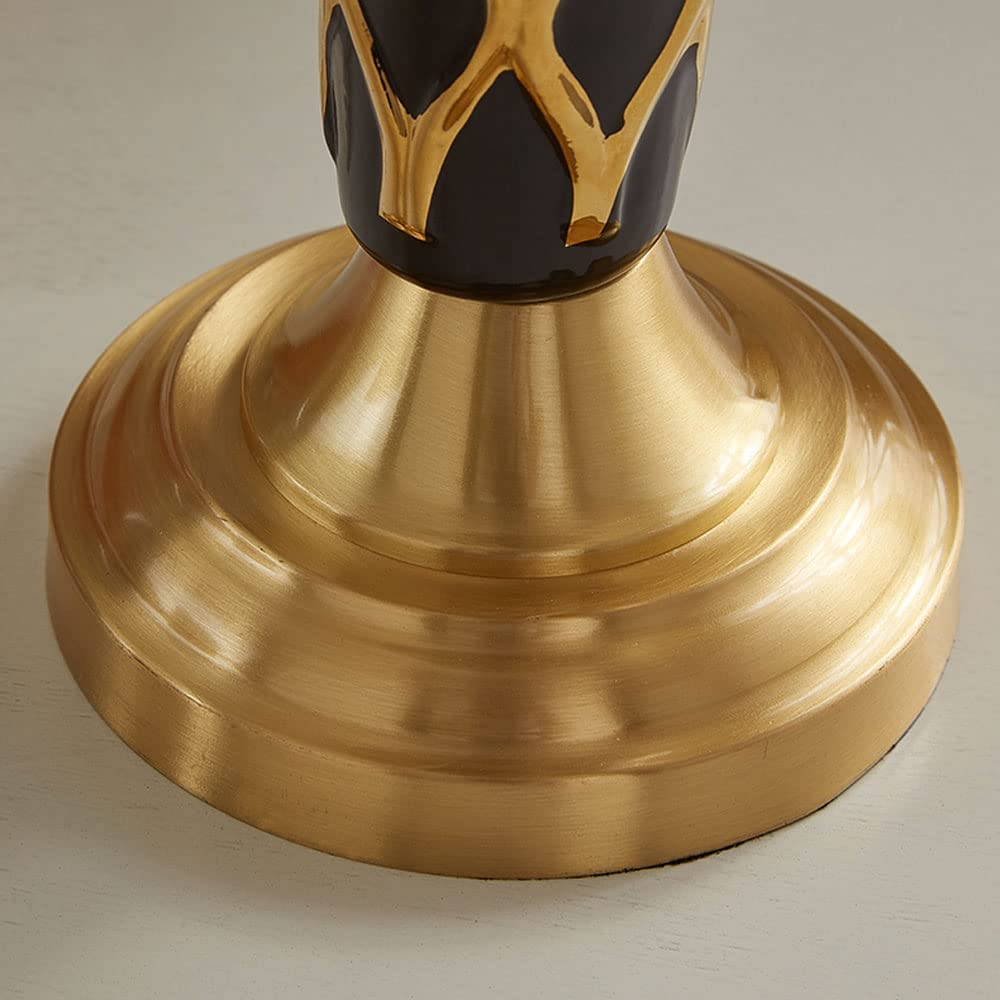 Lampa Stołowa Do Salonu Ceramiczna Lampa Stołowa Biurko Lampy Stołowe Postmodernistyczne Mosiężne Cokoły Sypialnia Salon Lampy Stołowe Lampka Nocna(A,Dimmer switch)