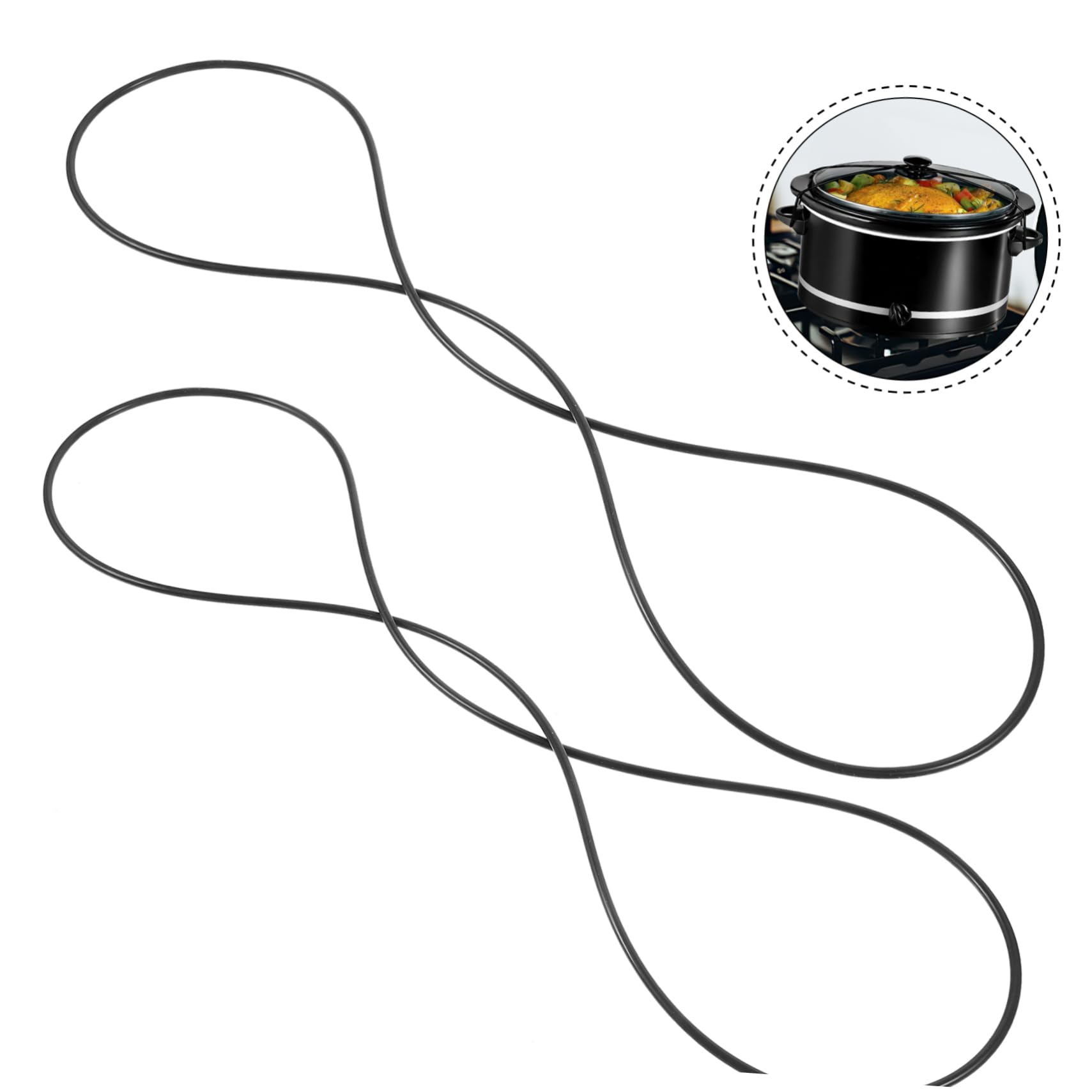 Gleavi 2 Pezzi Cinghie Di Blocco Del Coperchio Elastico Per Pentole Cinture Di Fissaggio Sicure in Nbr Compatibili Con Pentole a Induzione Per Uso Domestico E Cucina