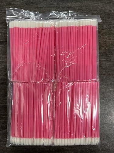 400 Stück Lippenpinsel, BetterJonny Make Up Lippenstift Pinsel Lipgloss Concealer Pinsel Lippenstift Stab Applikator Lippenapplikator Werkzeug für Perfekt Lippen Makeup (Rosa)