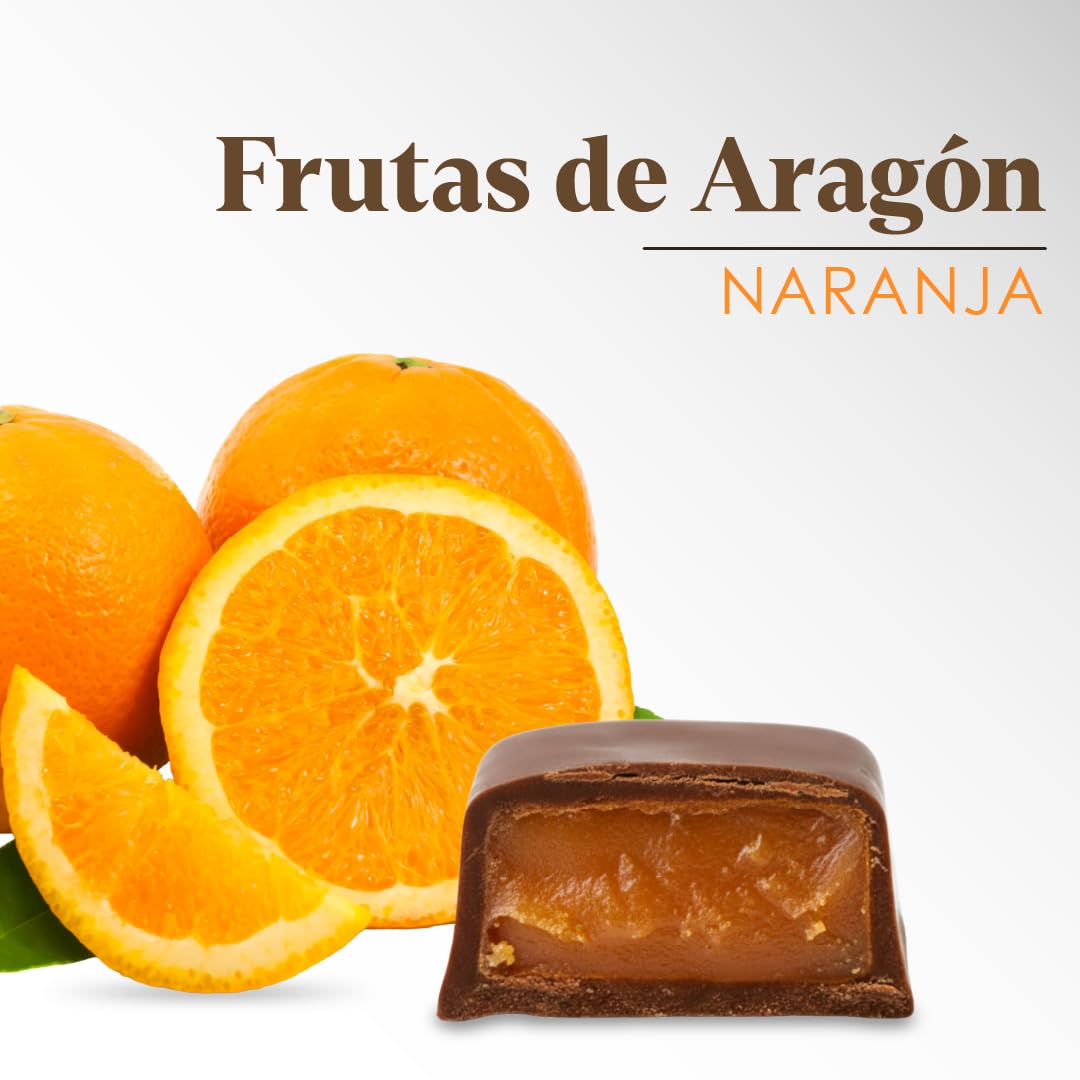 LAPASION - Frutas de Aragón con chocolate | Frutas cubiertas con chocolate | cestas para regalar | Surtidos de Chocolates |fruta confitada | 250g x 2 cestos