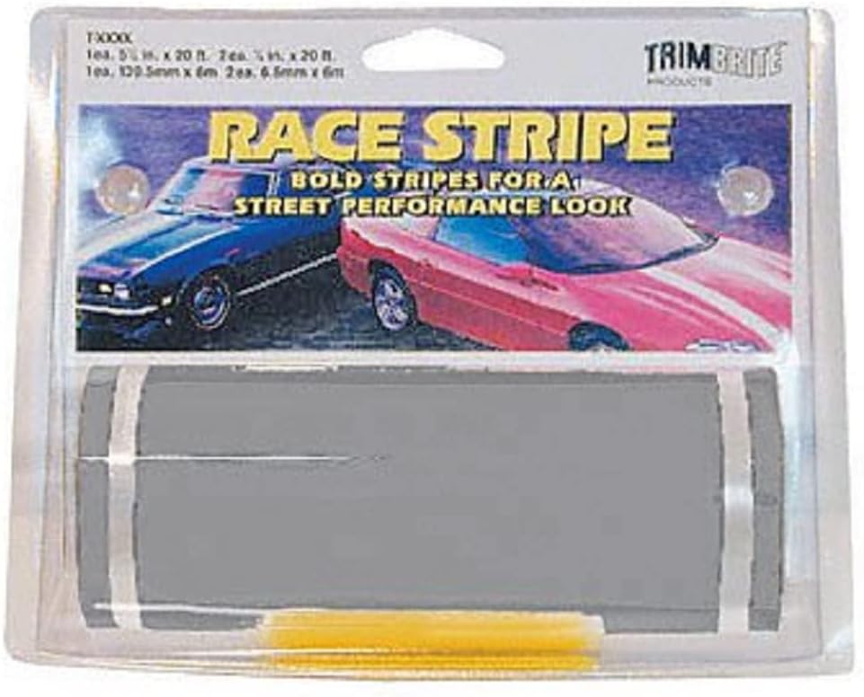 Race Stripe- 6 in. x 20 ft. Silver
