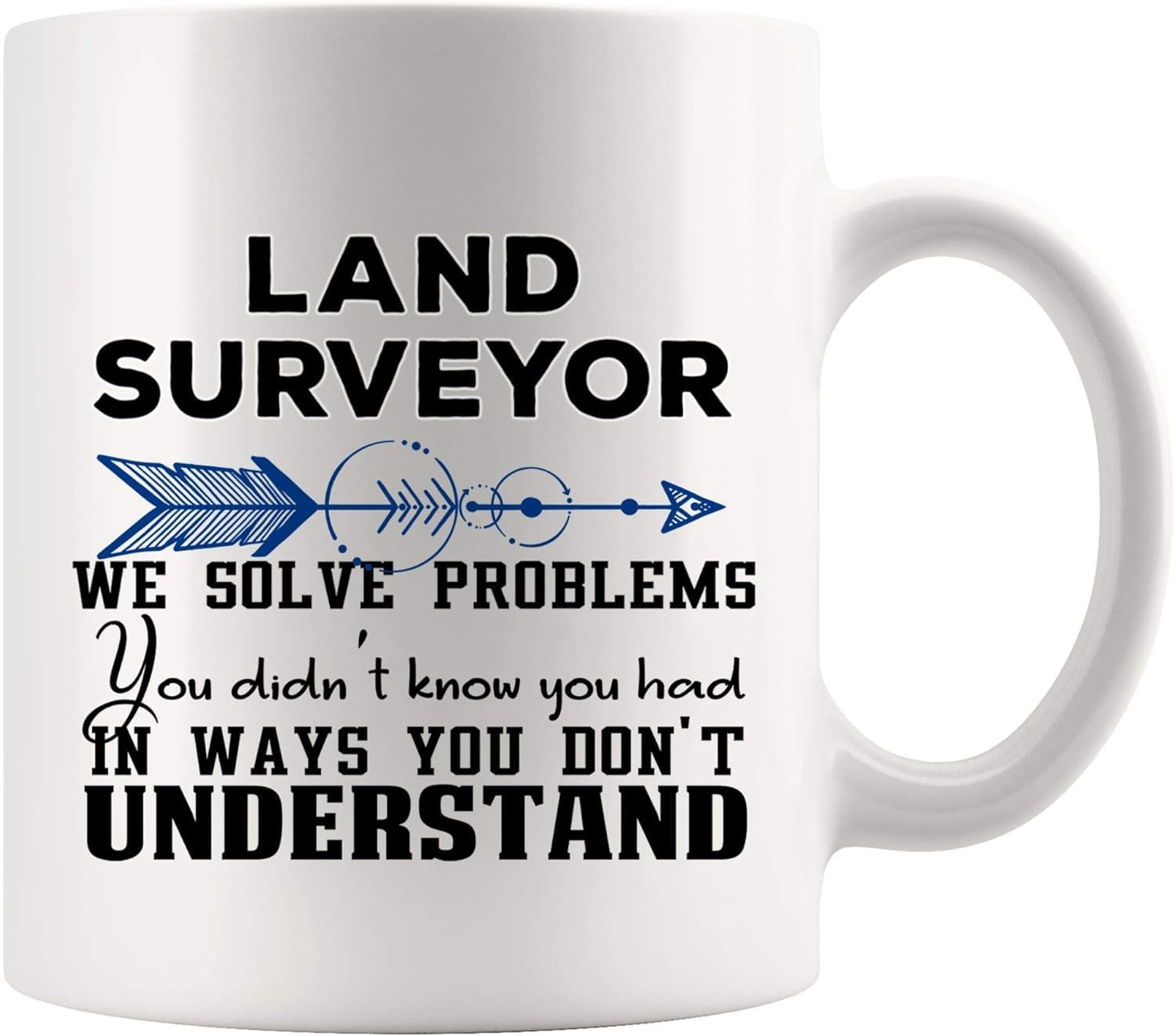 Funny Gift Hilarious Definition Land Surveyor Mug Coffee Cup Mugs Gift Meaning Joke Description World Survey Surveying Funny