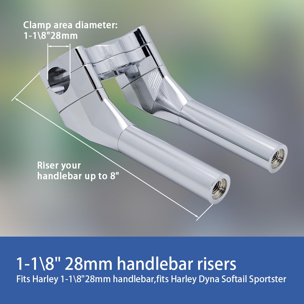 Aazon.co: Otorcycle Pullback 6''Tall Handlebar Risers Extension Kit