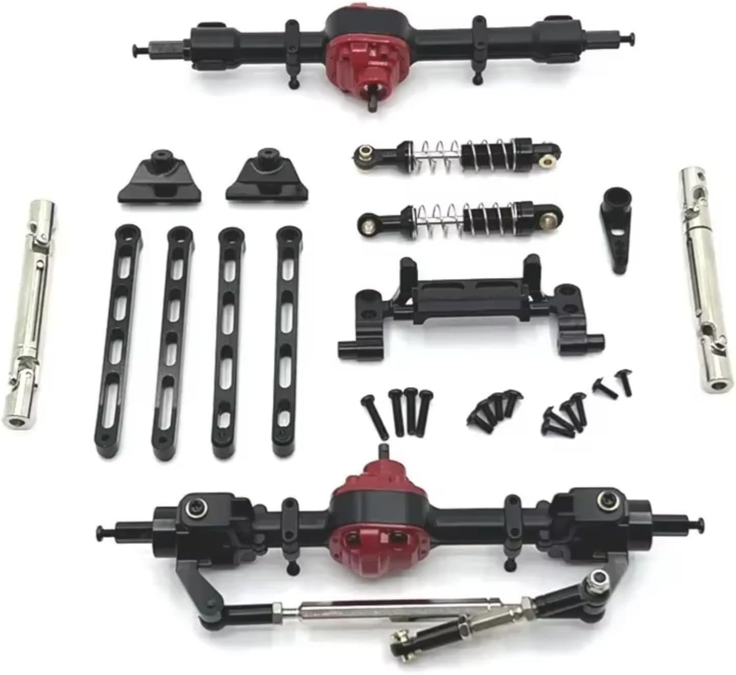 RCポータルアクスル For MN82 LC79 For MN78 1/12 メタルフロント＆リアアクスル シャーシリンクロッド プ