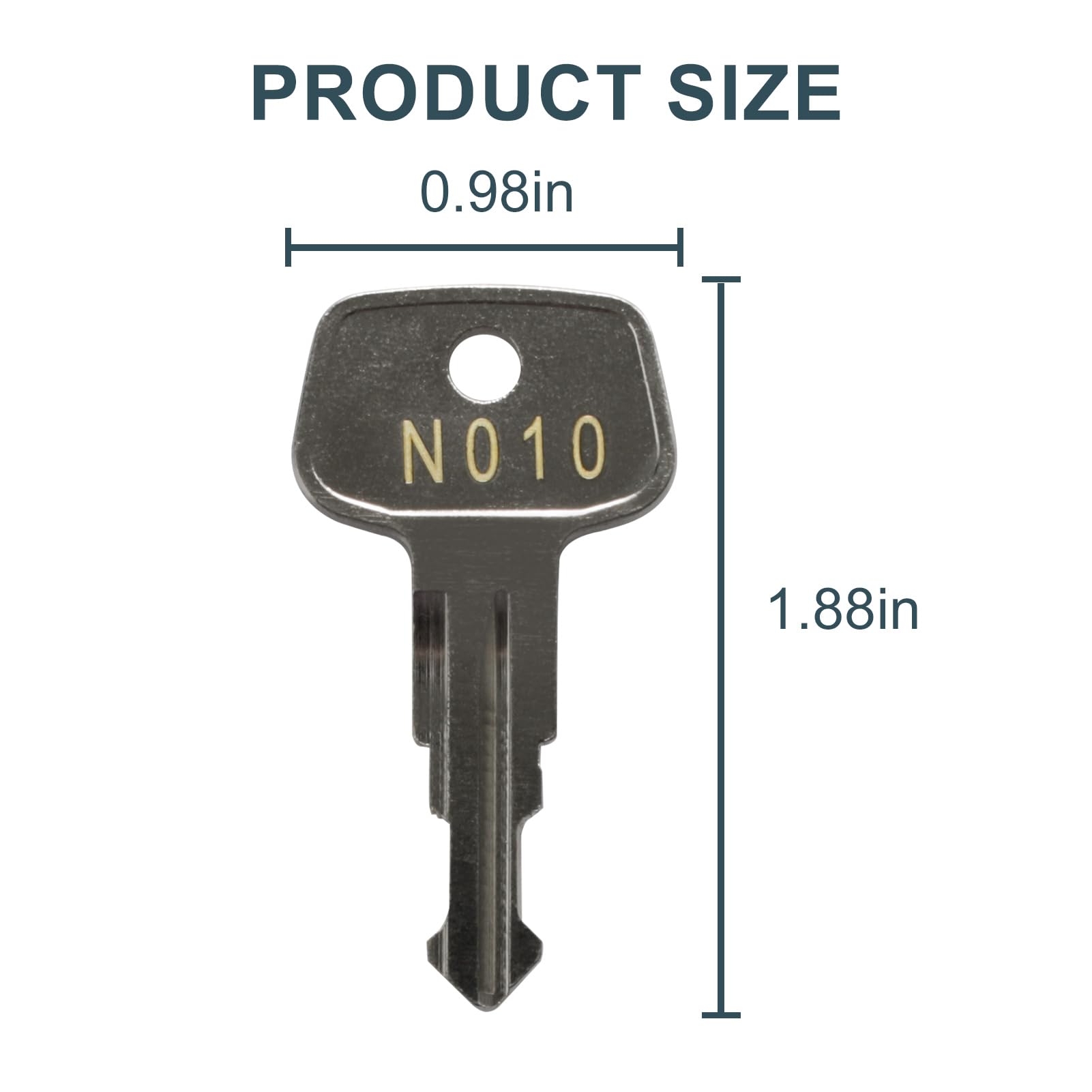 N010 Thule Replacement Keys,Thule Series Frame Key,Replacement Keys for Thule Ski, Roof,Cargo Box, Carrier Racks and Crossbars[Code N010 or N010R-010R]