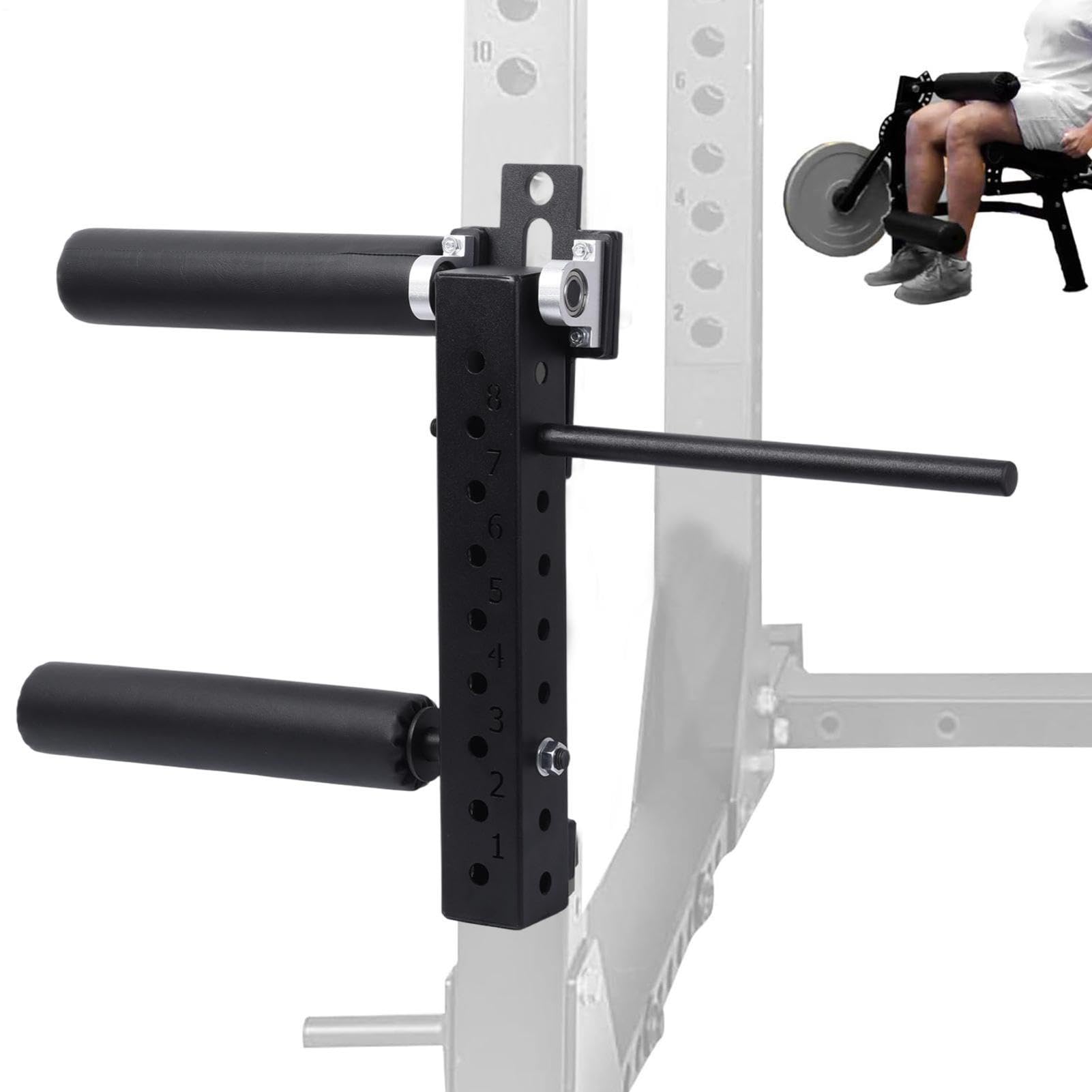Beincurl Attachment, Verstellbares Beinstrecker Zubehör Für Kniebeugenrack | Heimtrainingsgerät Für Beintraining Zu Hause