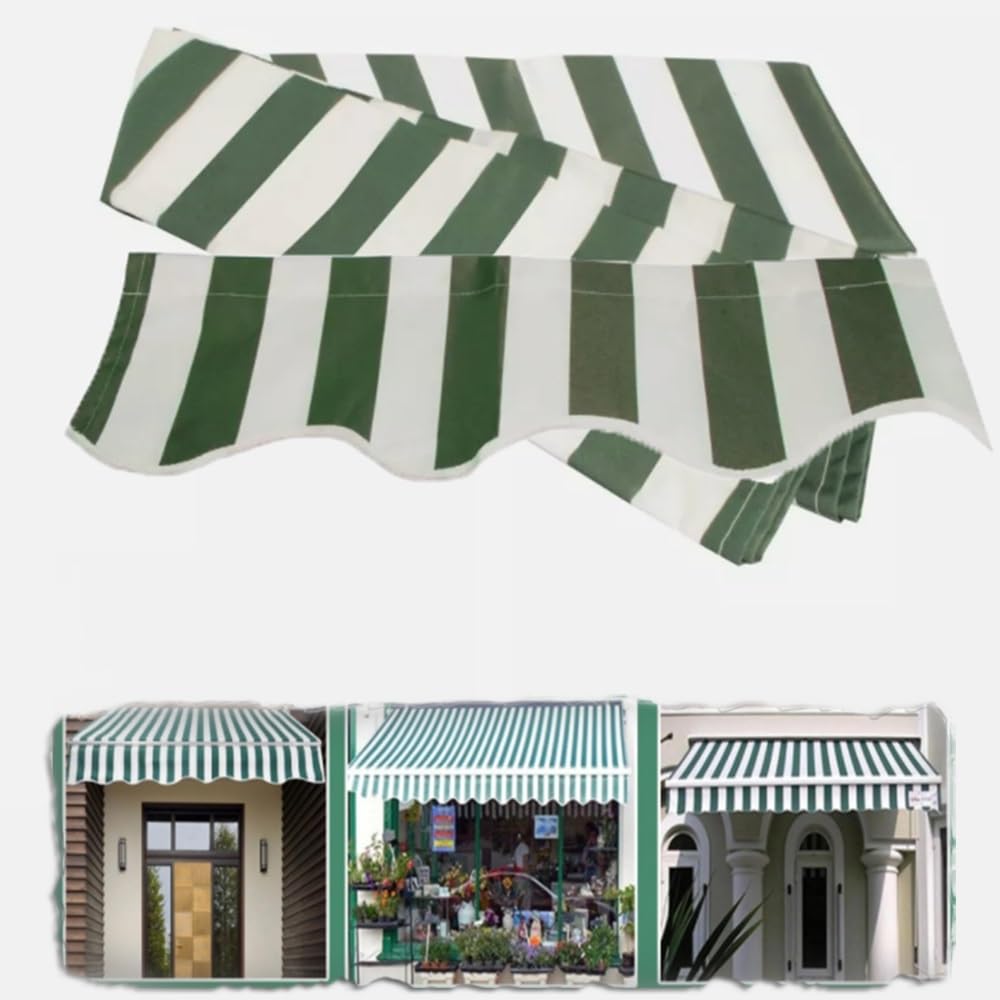 GJZQDKX Outdoor Patio Awning Canopy Sun Shade Cover 280g Polyester Fabric Retractable Shelter for Yard Door Balcony Size 4x3.5m/13.1x11.5ft
