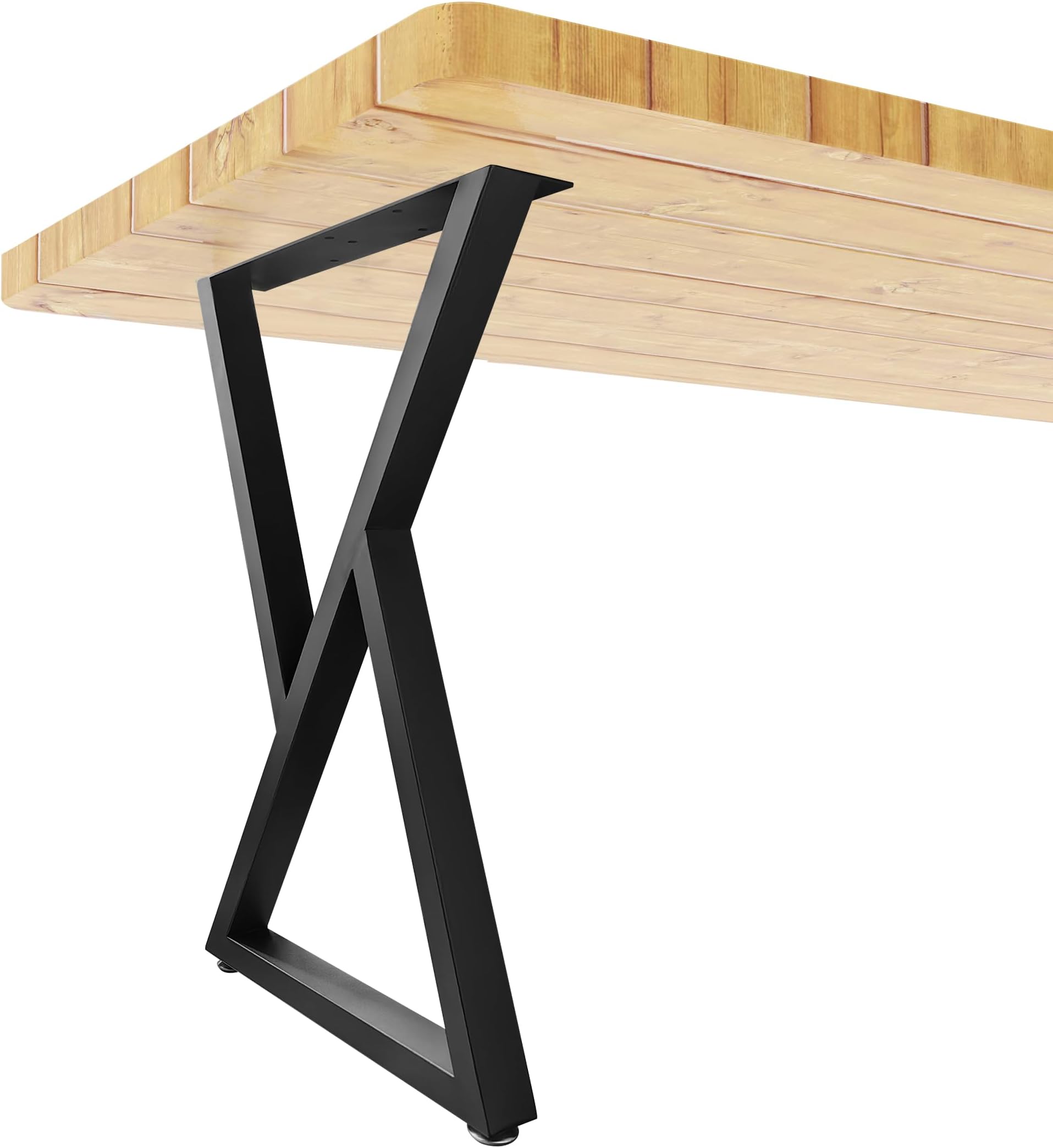 Metal Table Legs 28”Height 17.7”Wide Heavy Duty Desk Legs DIY Furniture Legs for Dining Table,Coffee Table,Office Desk Set of 2(