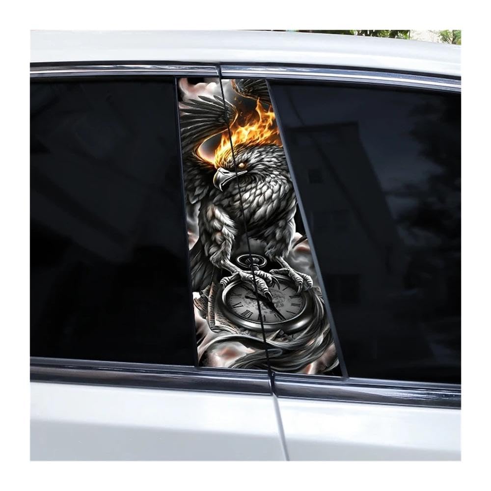 Bertdcx C Eagle Ar Pillar Vinyl Sticker Waterproof For Ar Enter Pillar Decoration Auto Parts(C)