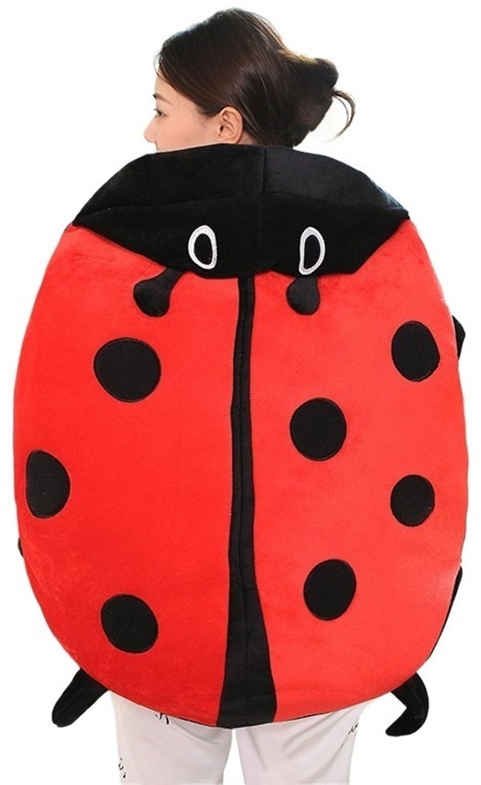 THUCHENYUC Wearable Ladybug Pillow, Lady Bug Wearable Pillow Removable Oversized Ladybug Pillow Giant for Adults(100cm/39.4in)