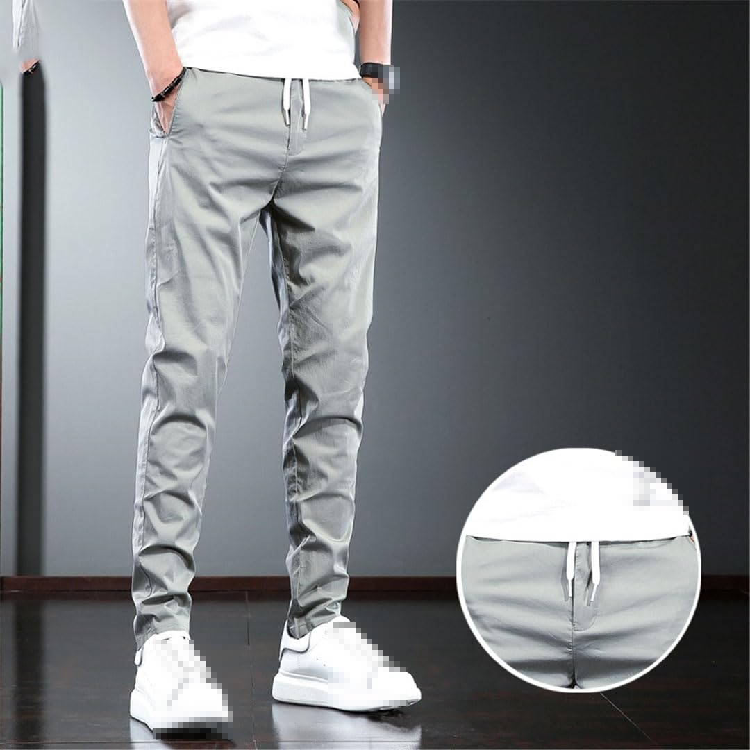 Vogrtcc Pantaloni Casual da Uomo Pantaloni Leggeri Slim Fit