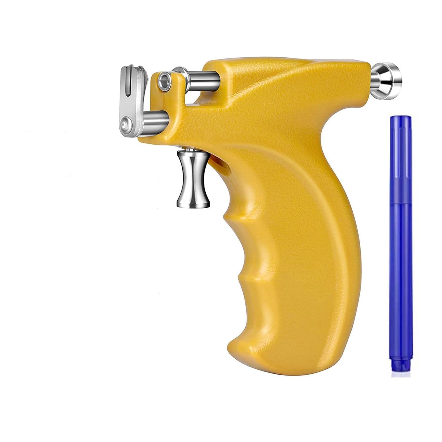 GOLD LEAFStainless Steel Professional Saloon Beige Color Piercing Gun Tool Kit with 2, 3, 4 & 5mm Stud Holders