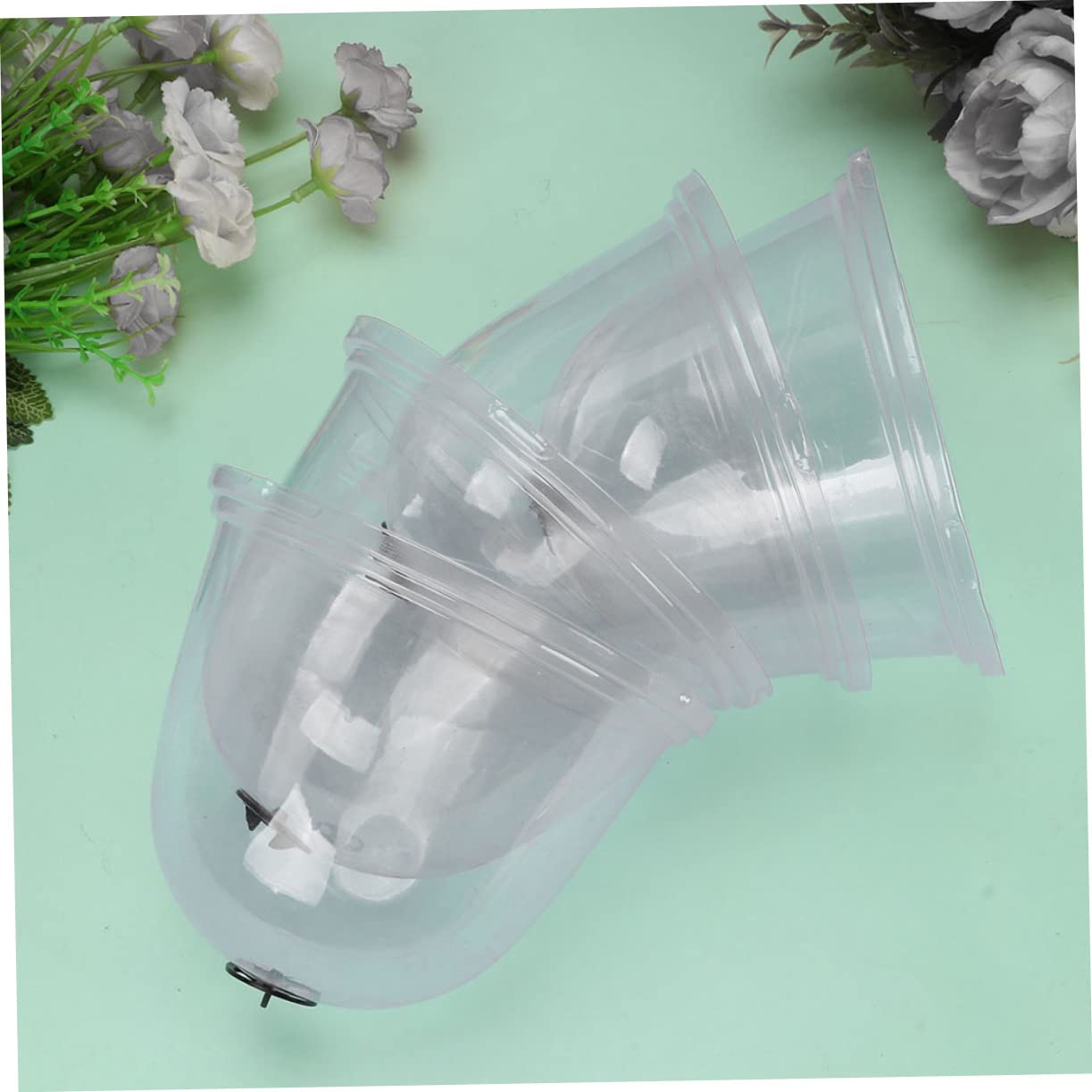 Toyvian 2 Ensembles Couverture D'étouffement des Plantes Petit Cloches De Jardin pour Plantes Cloche De Jardin Végétal Usine Depuis Plastique 8 Pièces * 2