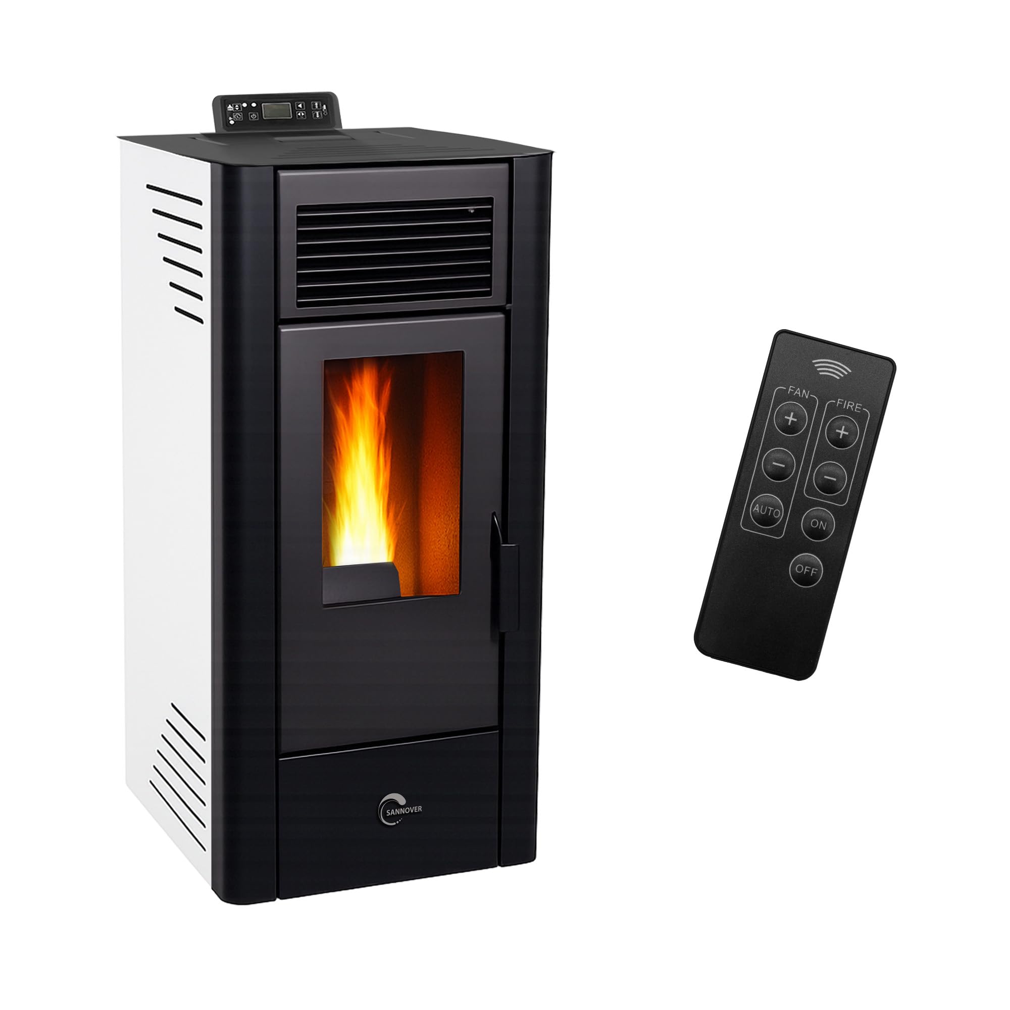 Patelnia na pellet pneumatyczny Anita 10 kW Sannover White