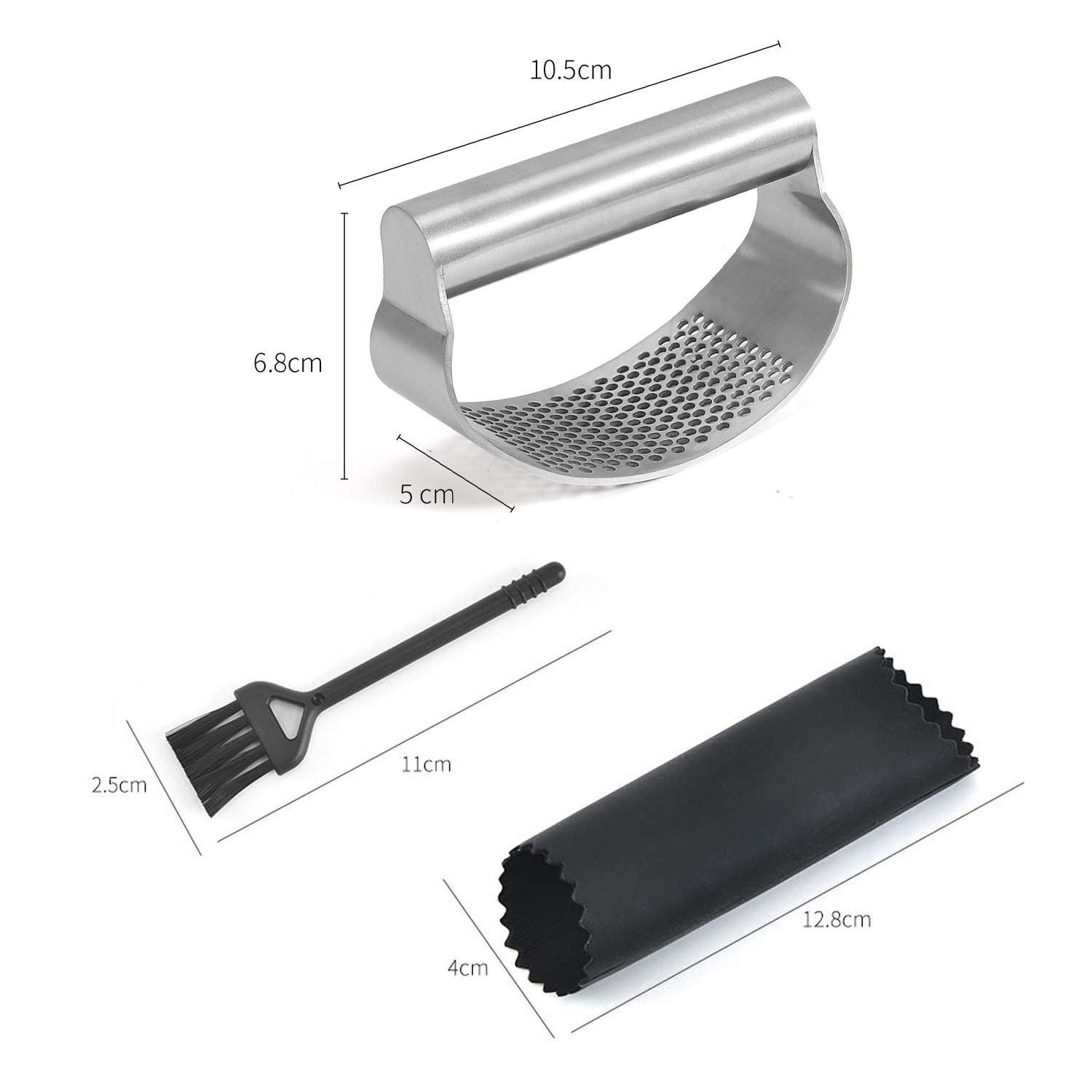 Garlic Rocker Crusher Press - Roestvrijstalen Knoflookpers, Vaatwasmachinebestendig - Geen Geur Aan Handen Knoflook Crusher