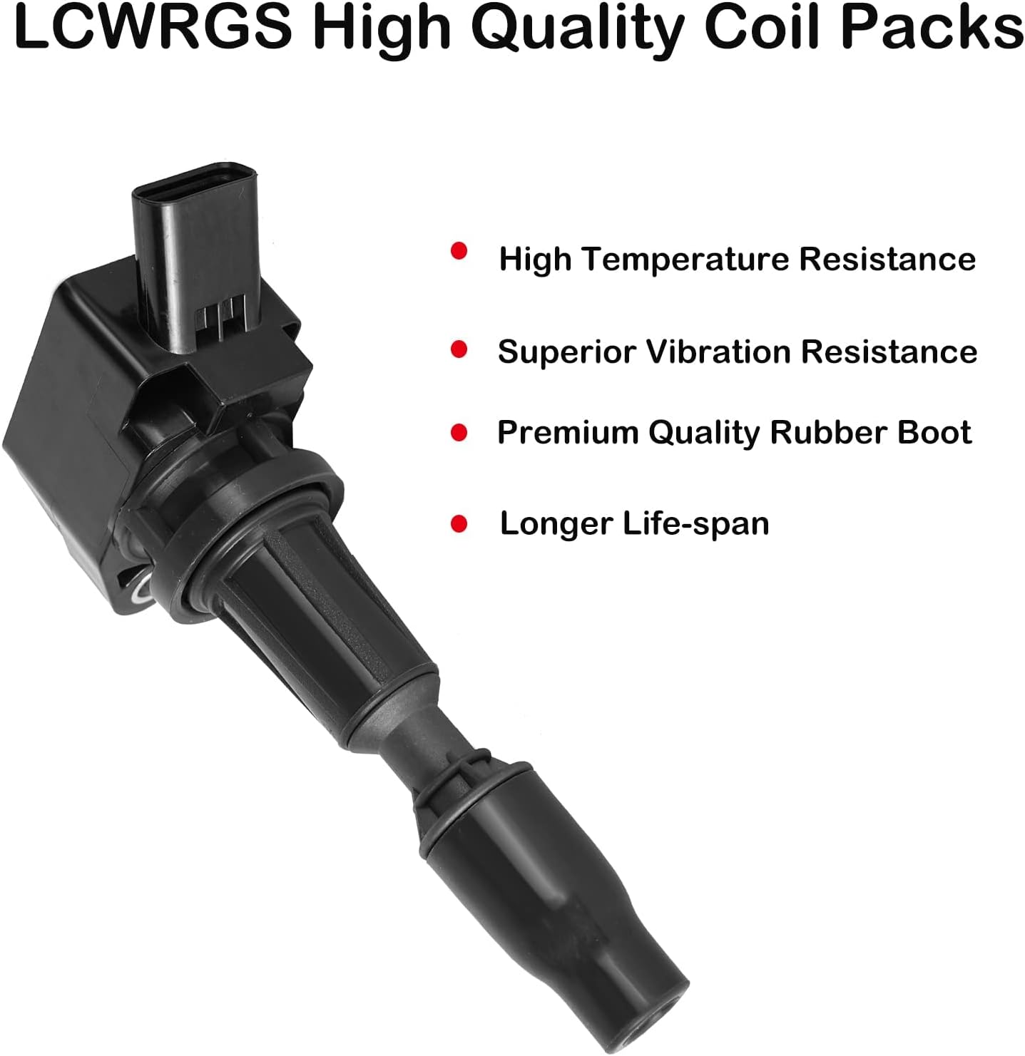 Set of 4 Ignition Coils Fits for 2015 2016 2017 2018 2019 2020 Hyundai Sonata Santa Fe Sport Kia Optima Sorento Sportage 2.4 2.0 Turbo L4 Coil Packs Replaces UF764 273002GGA0