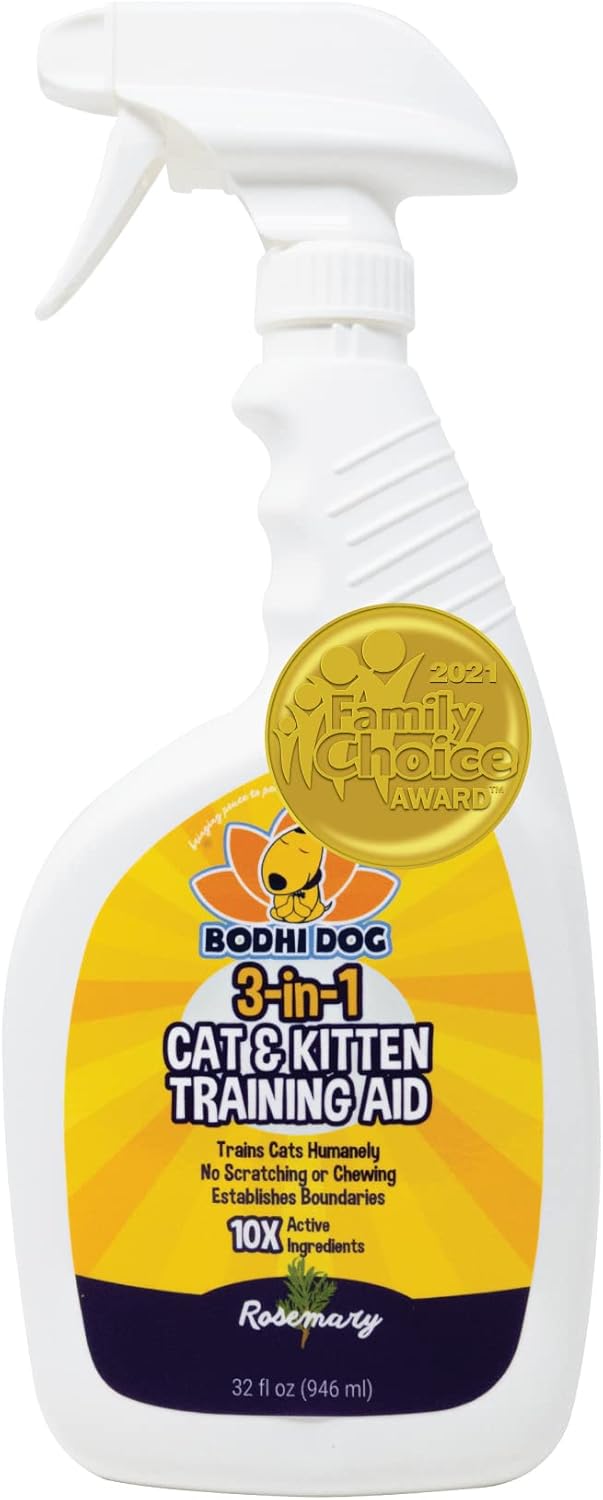 3in1 Cat & Kitten Training Aid with Bitter 32 oz Cat Repellent