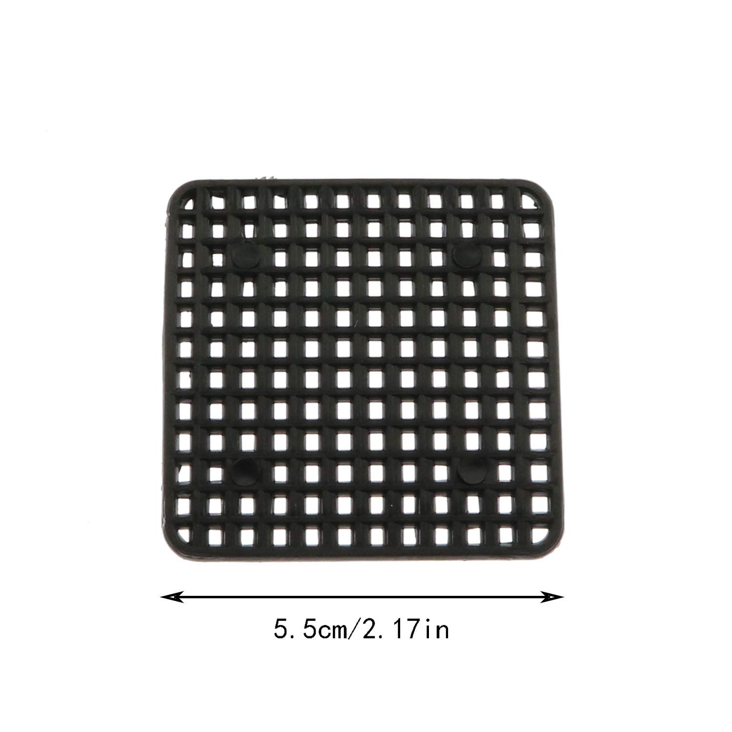 Maxmoral 30 Retine Forate Per Vasi - Quadrate 5,5 Cm - Per Drenaggio Bonsai E Piante - Plastica Resistente