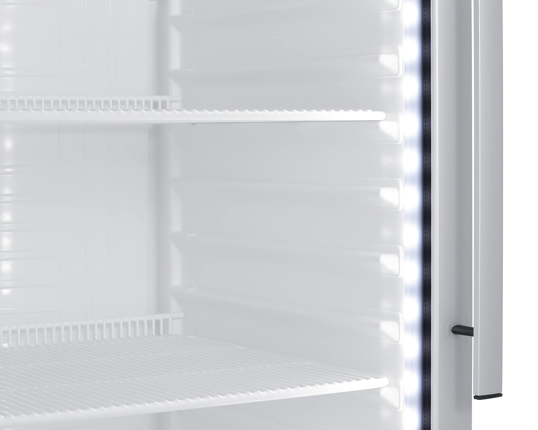 Summit Appliance Scr1154lhd Commercial 24" Wide Beverage Center, 9.9 Cu.Ft Capacity, Digital Thermostat, Automatic Defrost, LED Lighting, Left Hand Door Swing, Powerful Fan-Forced Cooling on Fridge.com - View 5