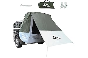 SUV Tailgate Tent with Awning, Tailgate Shade Awning Tent for Camping