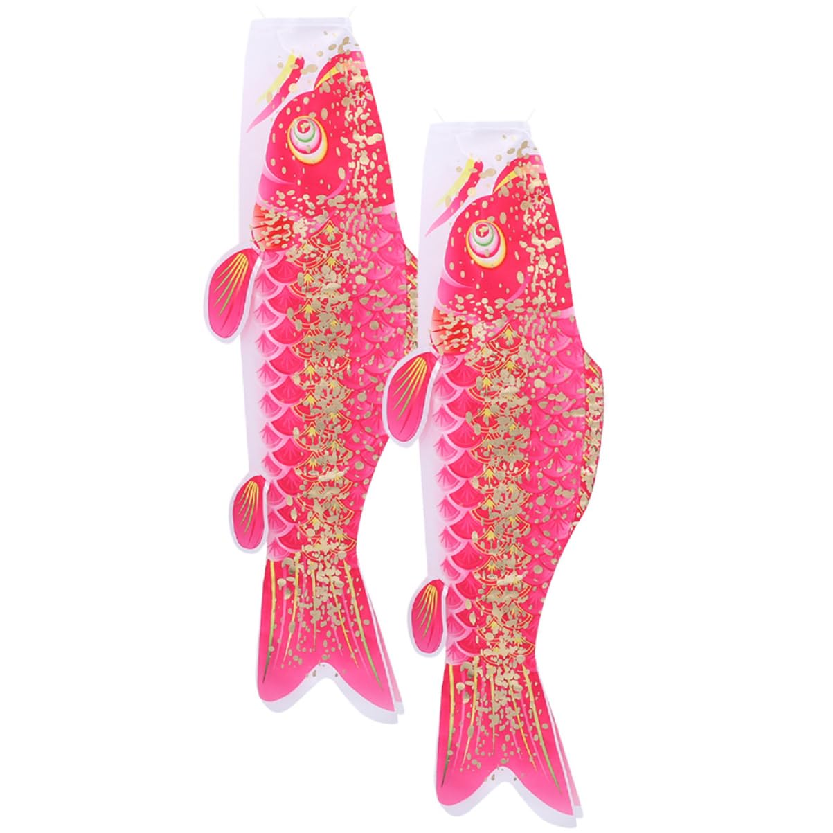 Sosoport 4 Set Di Bandiere A Forma Di Manica A Con Carpa Giapponese Grandi Bandiere A Forma Di Manica A Con Pesce Per Festival All'aperto 2 Pezzi * 4