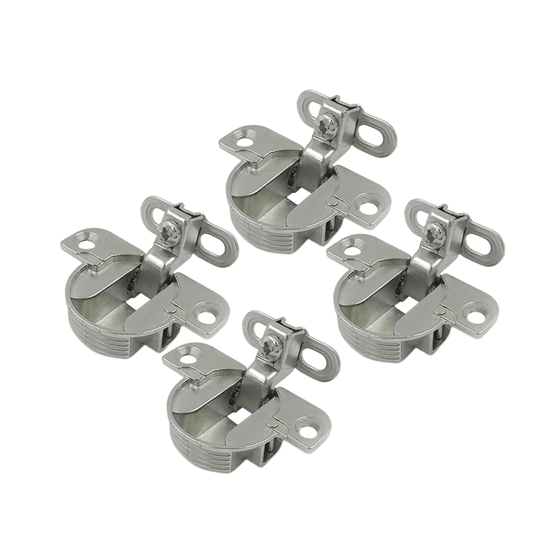 LIKERAINY 97 Degree Concealed Compact Face Frame Hinges for Furniture Cupboard Wardrobe Cabinet Door Die-Cast Zinc Nickel Plated Pack of 4 Pieces