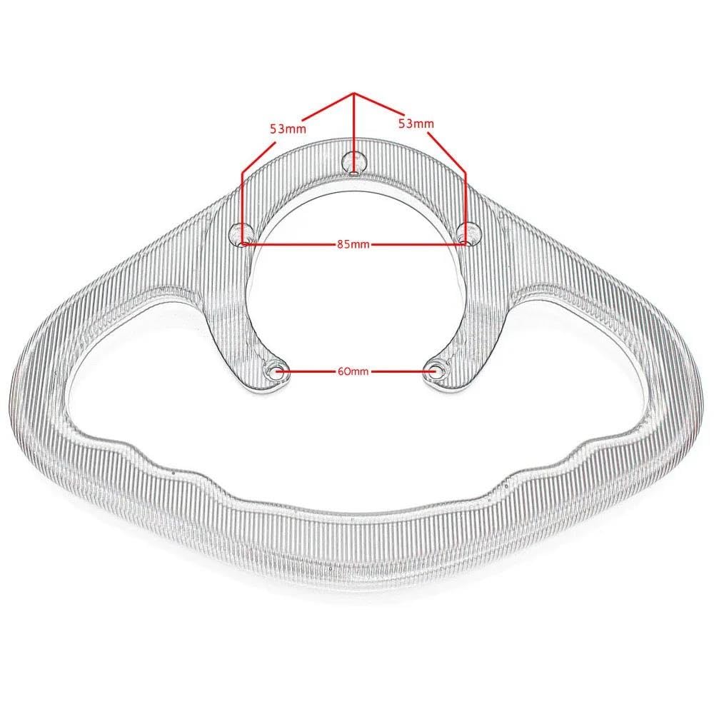 Asa Agarre Pasajero Motocicleta para Suzuki GSR 600 750 GSX-S 750 1000 F SV 650 A GW250 DL650 XT DL 1000 Reposabrazos Tanque Combustible Motocicleta Empuñadura Trasera Pasajero(Negro)