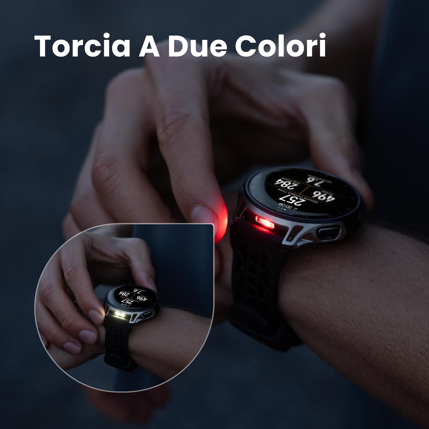 Amazfit Cheetah 2 Pro 48mm Smartwatch GPS per la Corsa, AMOLED da 1,32", Vetro Zaffiro, Cassa in Titanio, 32GB, Autonomia fino a 20 Giorni, 5 ATM, NFC, Torcia, Mappe Offline, 170+ Modalità Sportive