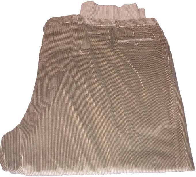 Tailors Bench Size 70 and 74 Extra Big Corduroy Pants Pleated