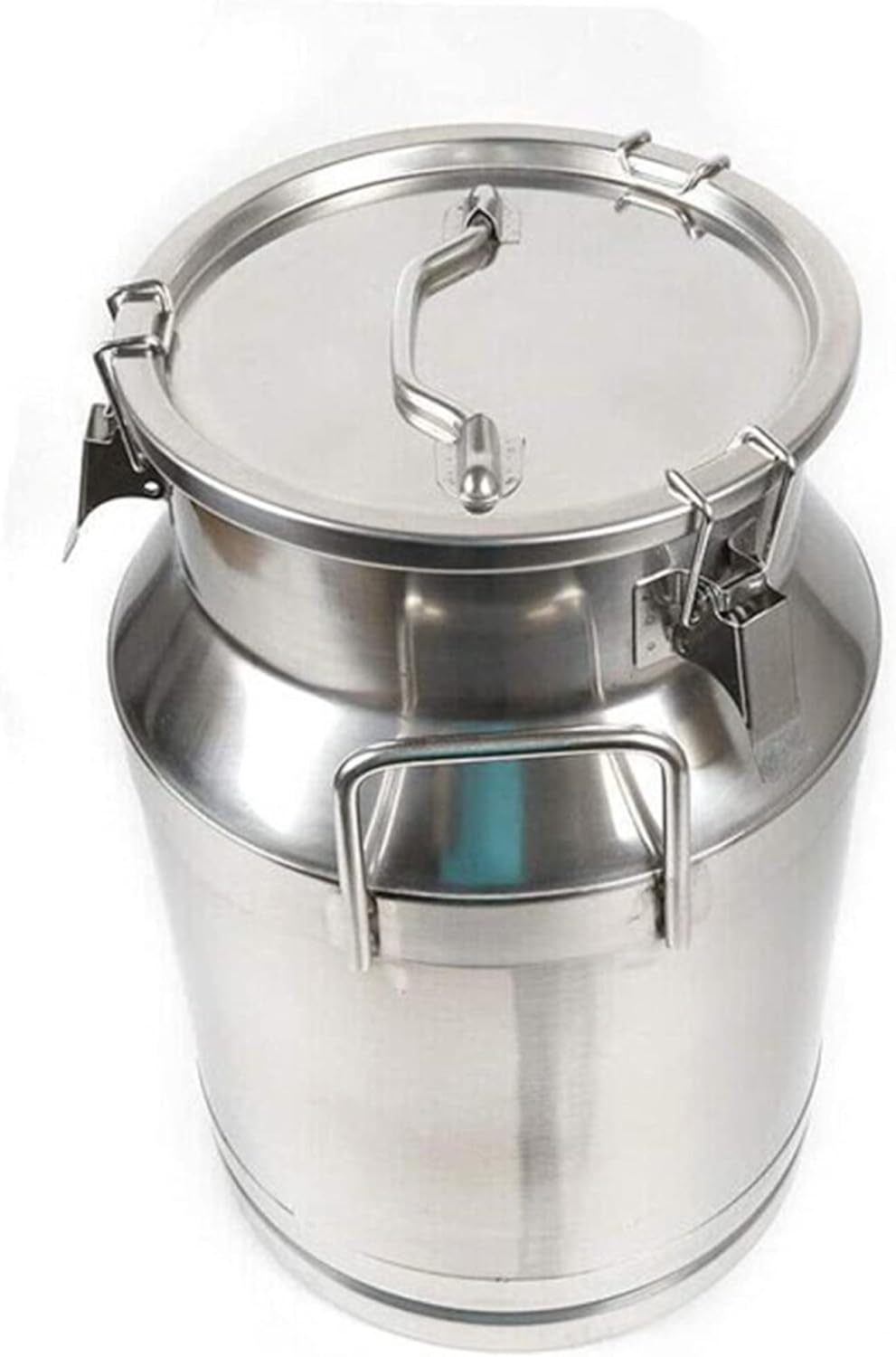 Pail Milk Can Bucket,Stainless Steel Heavy Duty Wine Bucket Jug Keg Oil Barrel with Strong Silicone Sealed Lid for and Liquid Storage/A / 68L