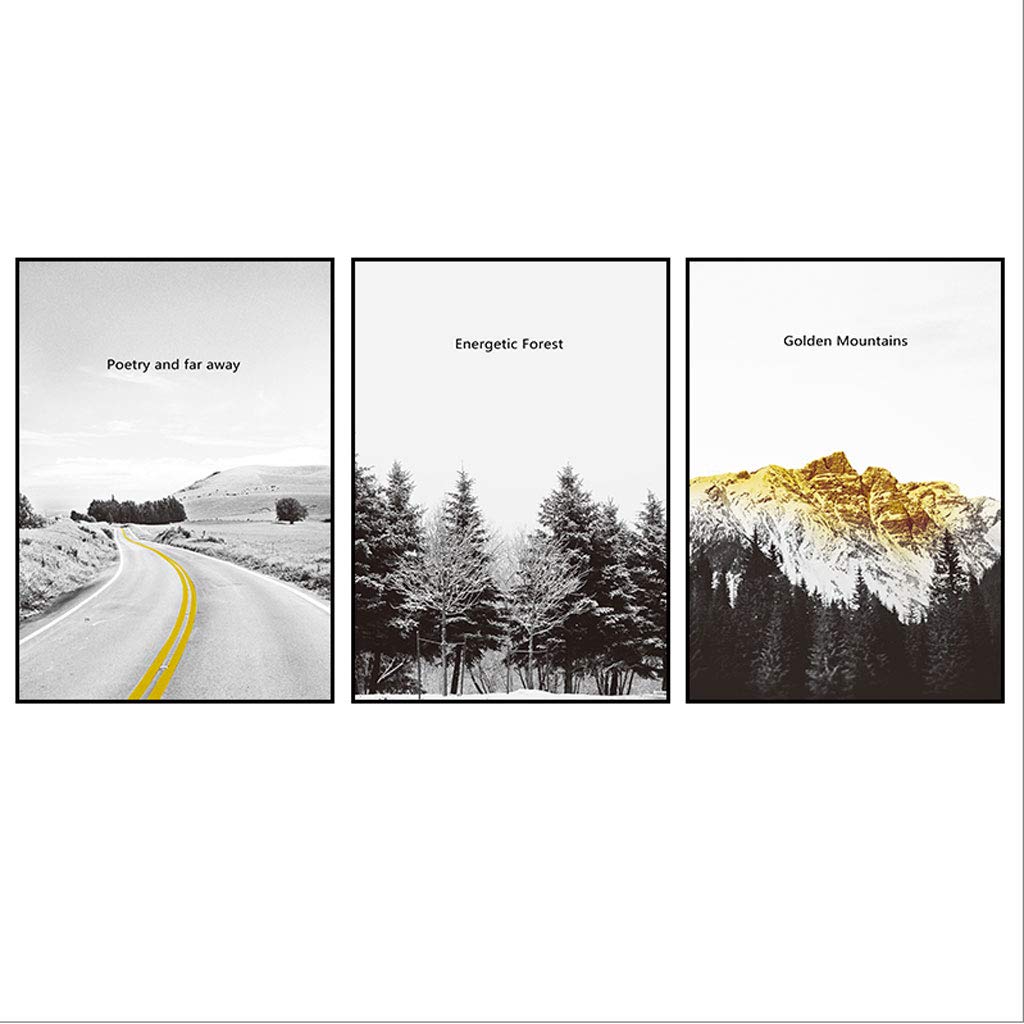 Restaurant mural Simple Nordic Poster Decorative Painting Modern Painting Canvas Wall Art Wall Picture Bedroom Home Decor Hanging pictures (Color : K, Size : S)